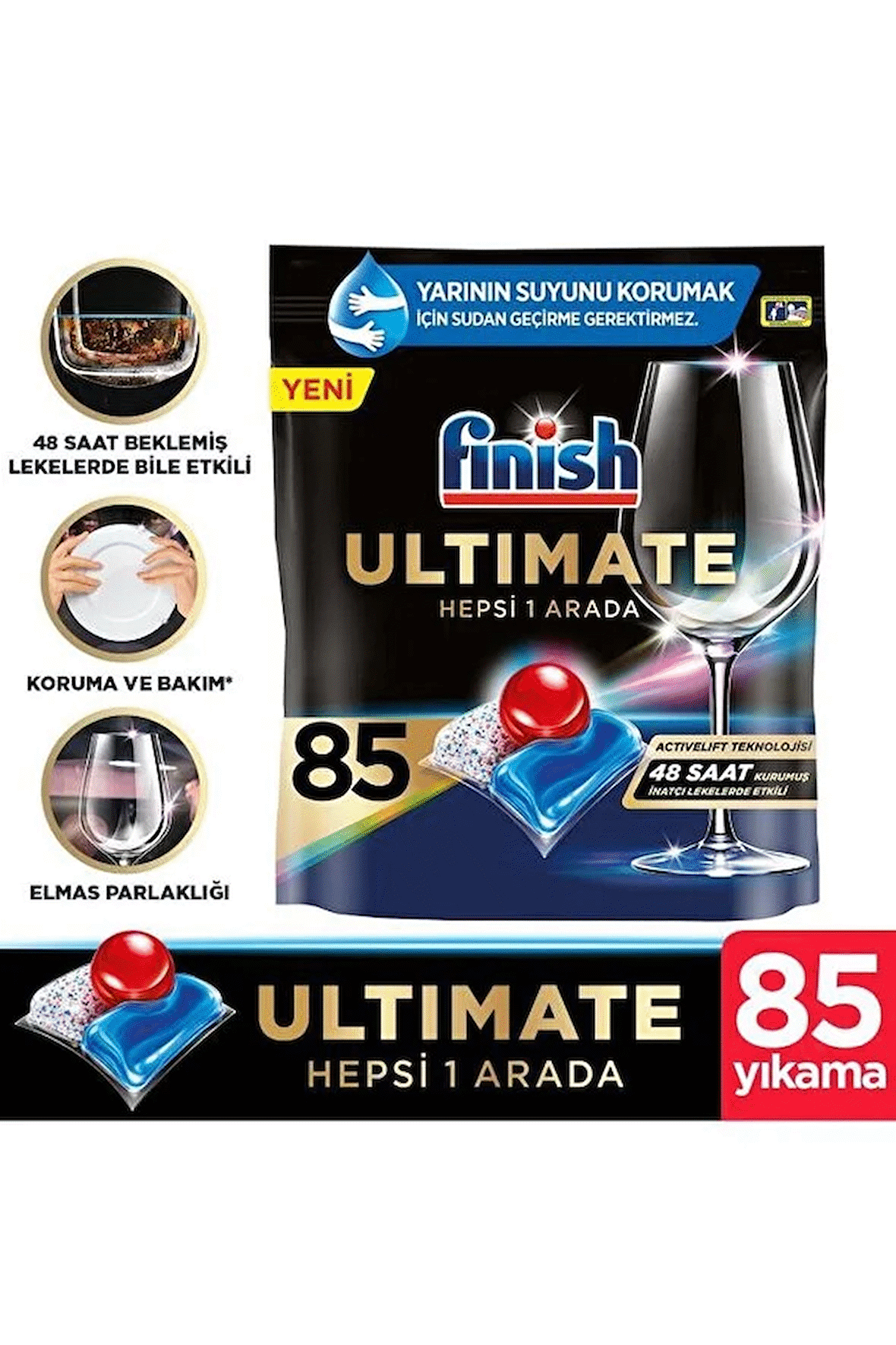 Finish Ultimate Bulaşık Makinesi Deterjanı 85x2 Tablet