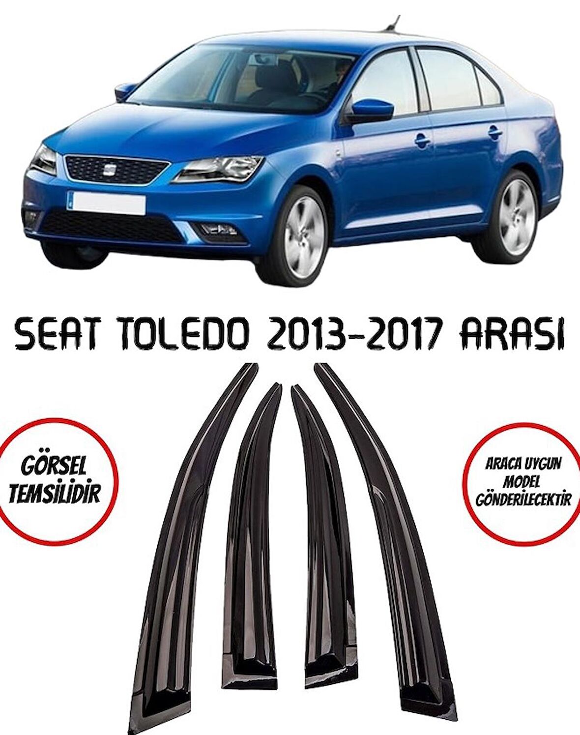 Balp Seat Toledo Cam Rüzgarlığı 4lü 2013-2017 Arası