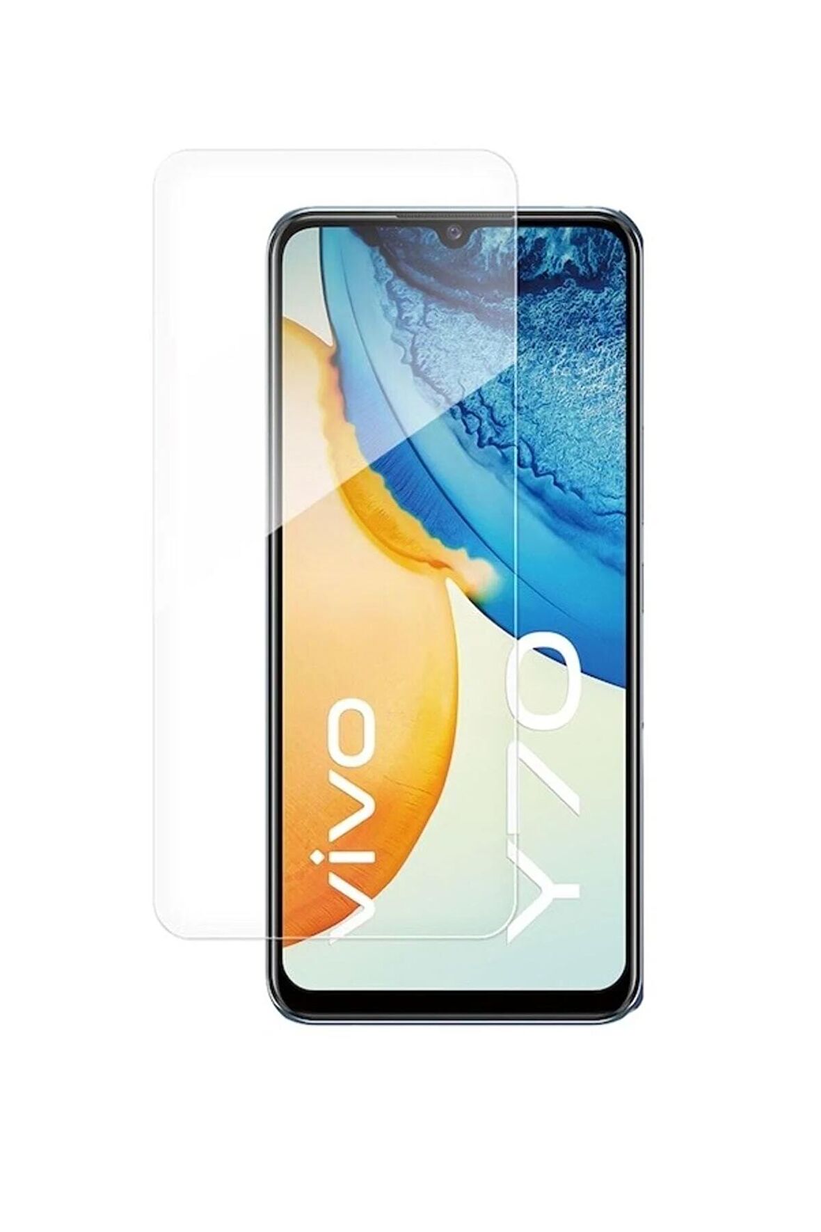 Vivo Y70 Ile Uyumlu Ekran Koruyucu Şeffaf Temperli Kırılmaz Cam Ekran Koruyucu