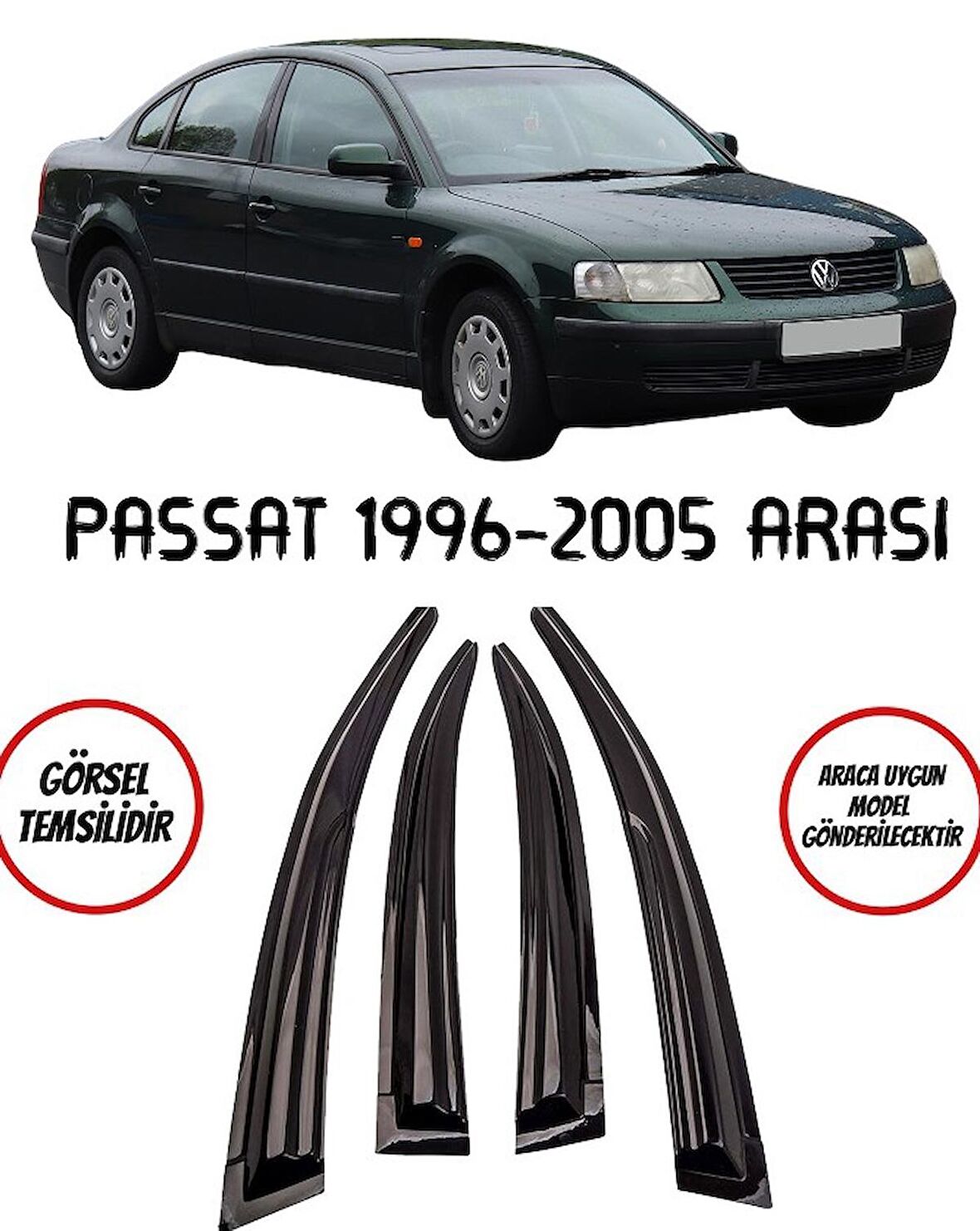 Balp Volkswagen Passat Cam Rüzgarlığı 4lü 1996-2005 Arası