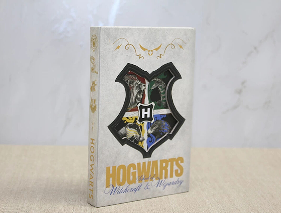 Harry Potter Hogwarts Amblemli Deri Defter