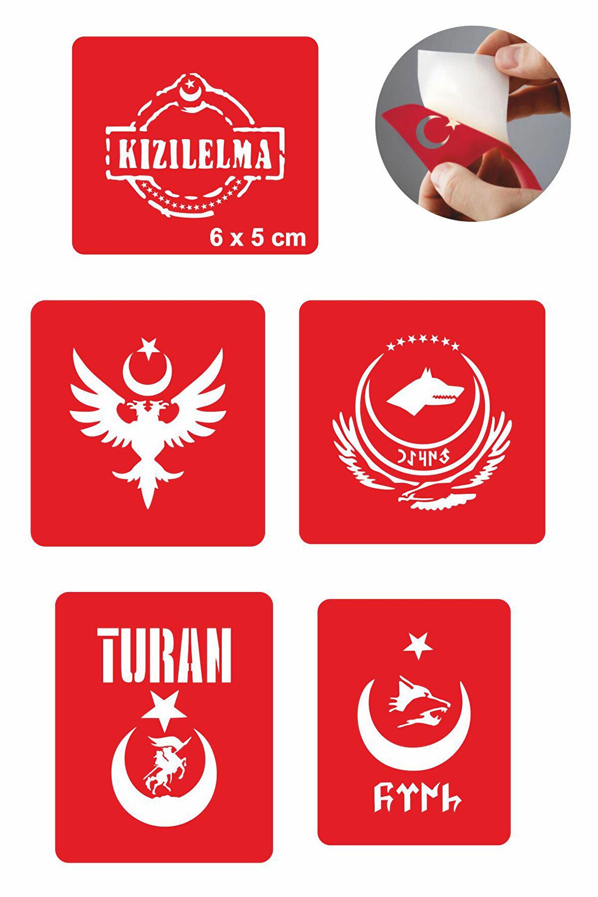 Türklük Modelleri Dövme Şablonu Kına Deseni