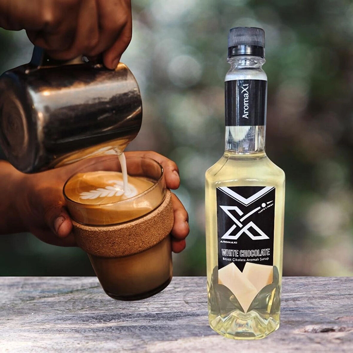 Aromax Beyaz Çikolata Aromalı Şurup – 700 ml
