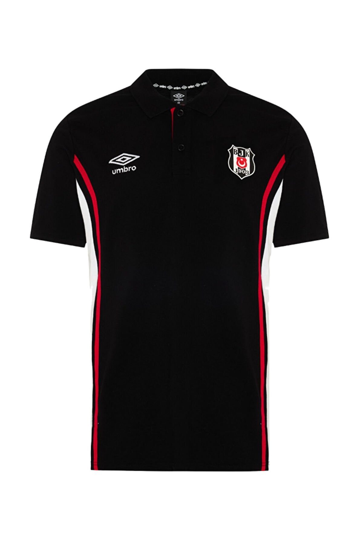  Beşiktaş Orijinal Lisanslı Siyah Polo Yaka T-Shirt