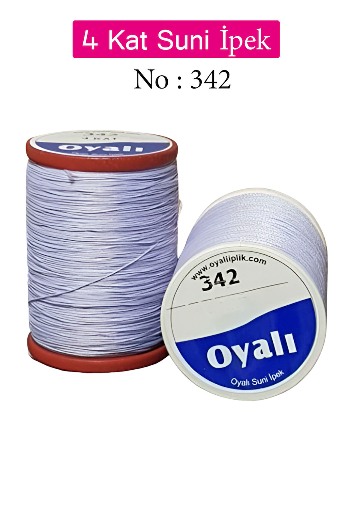 Oyalı 4 Kat Suni İpek İplik İğne Oyası Boncuk İpi Tığ Oyası No:342