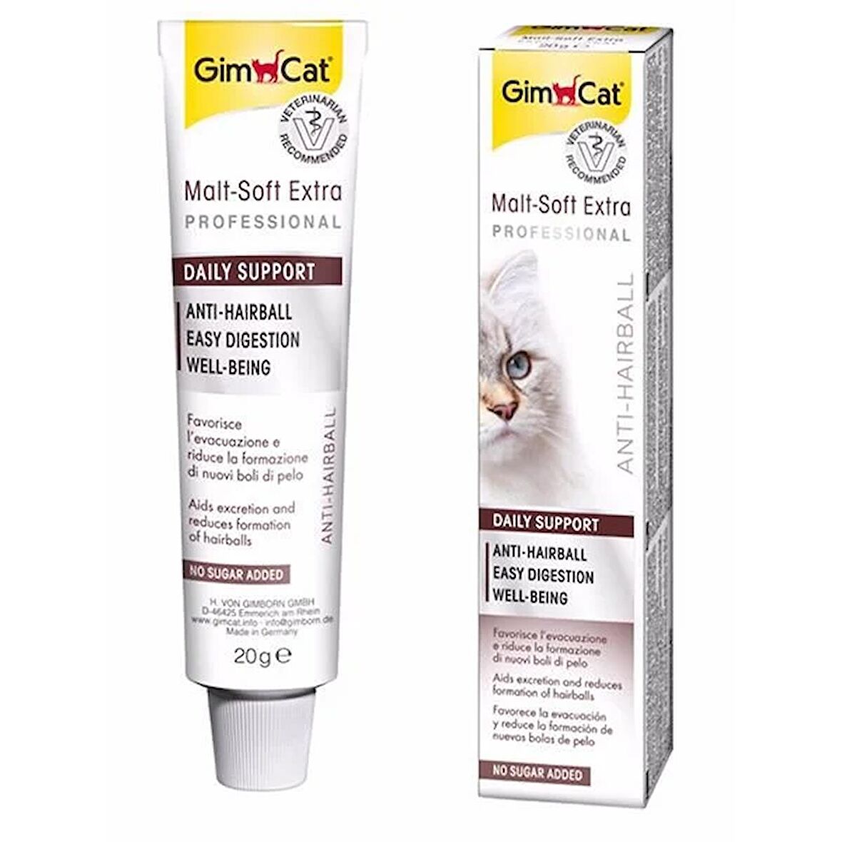 Gimcat Malt Soft Extra Tüy Yumağı Önleyici Kedi Macunu 20 Gr