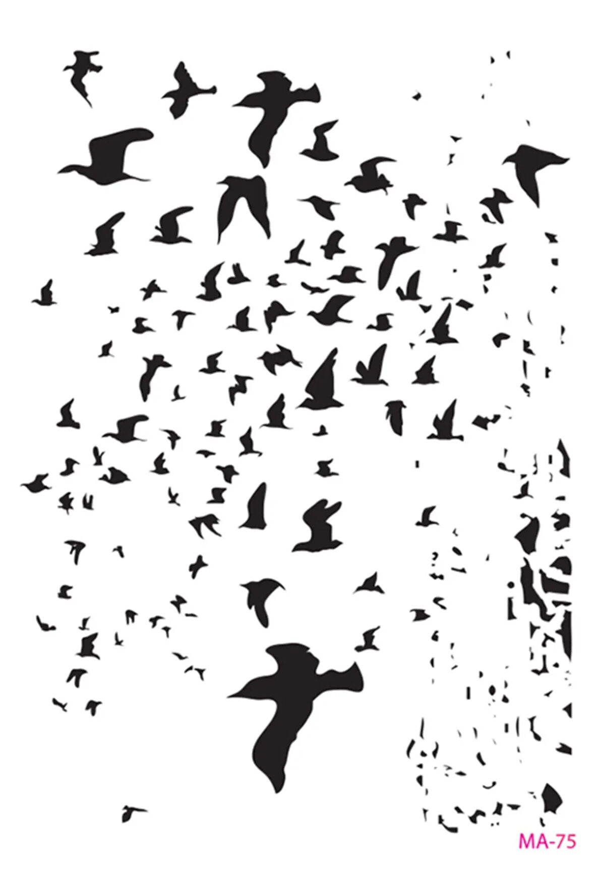 Ma75 Mix Media Stencil,stensil,şablon,plantilla By Polsef From Fethiye