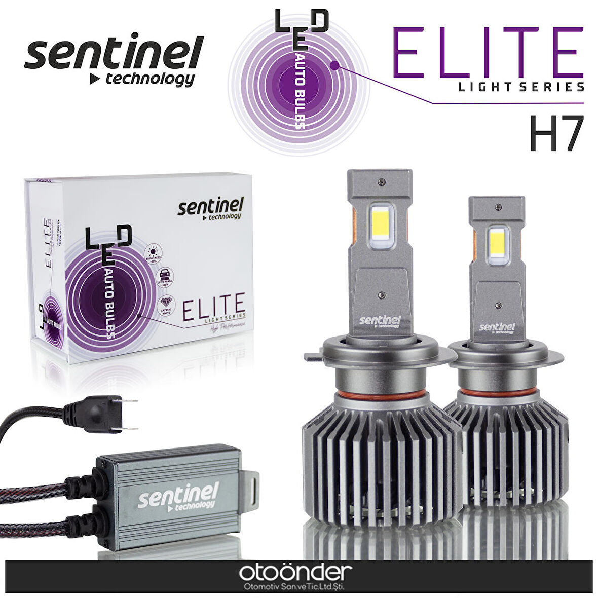 Elite Led Xenon Ampülü 65w 12v 12000 Lumen 6500 Kelvin Beyaz Işık  H7