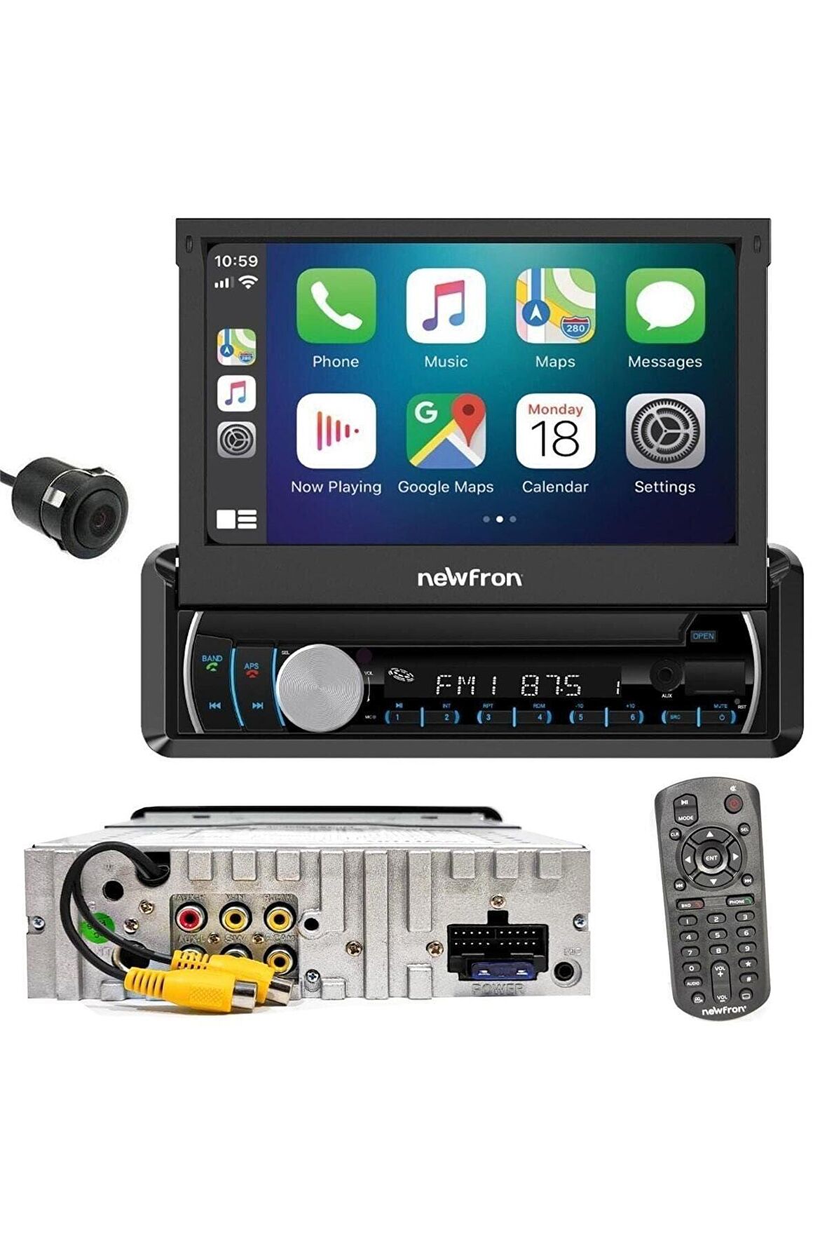 Oto Teyp Indash 7 4x50w Car Play Zlink Bt/usb/sd/fm/aux Kameralı Nf-7050 Uyumlu