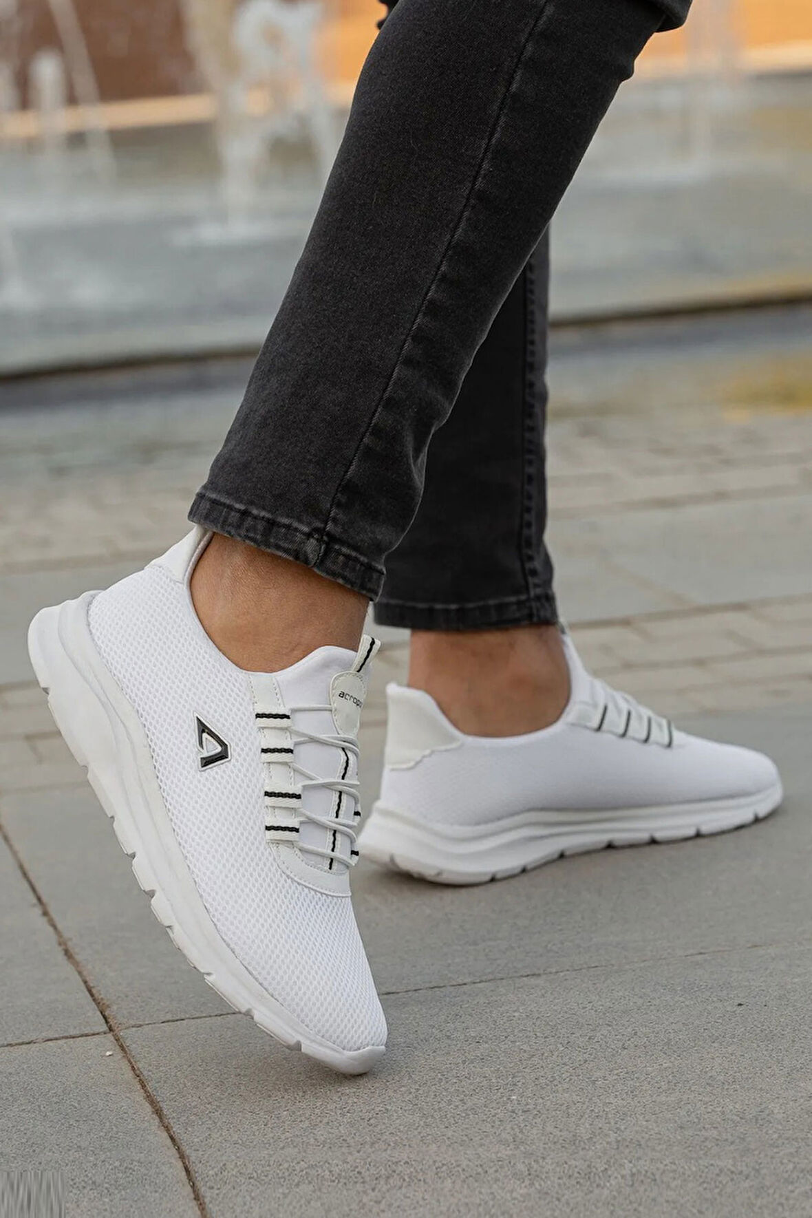 Erkek Sneaker Casual Rahat Bağcıksız Fileli Spor Ayakkabı 2003-101-0002