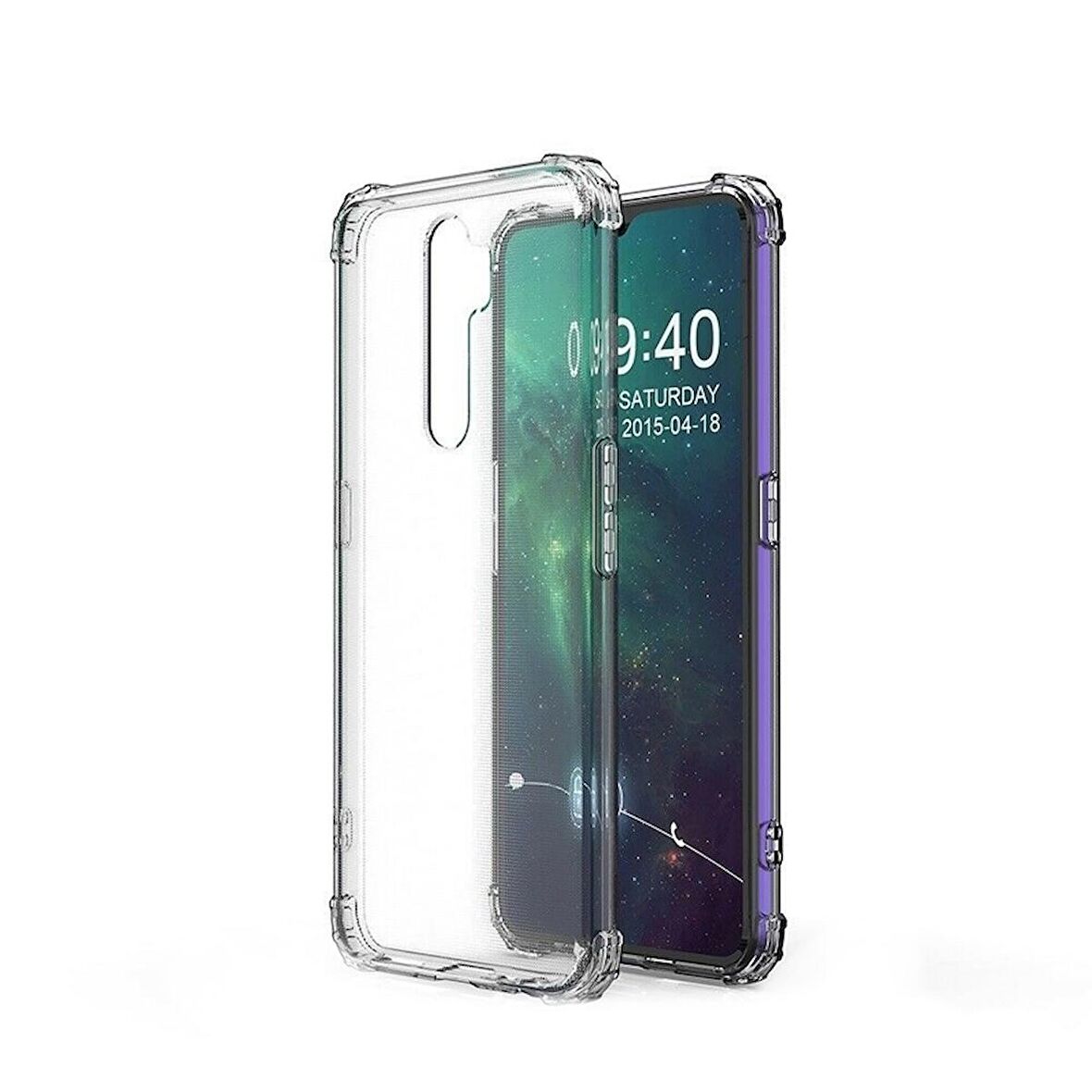 Gpack Oppo A9 2020 Kılıf AntiShock Ultra Koruma Sert Kapak