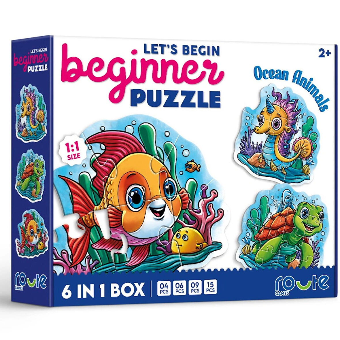 Route Begınner Puzzle Deniz Canlıları 6 In 1 Box