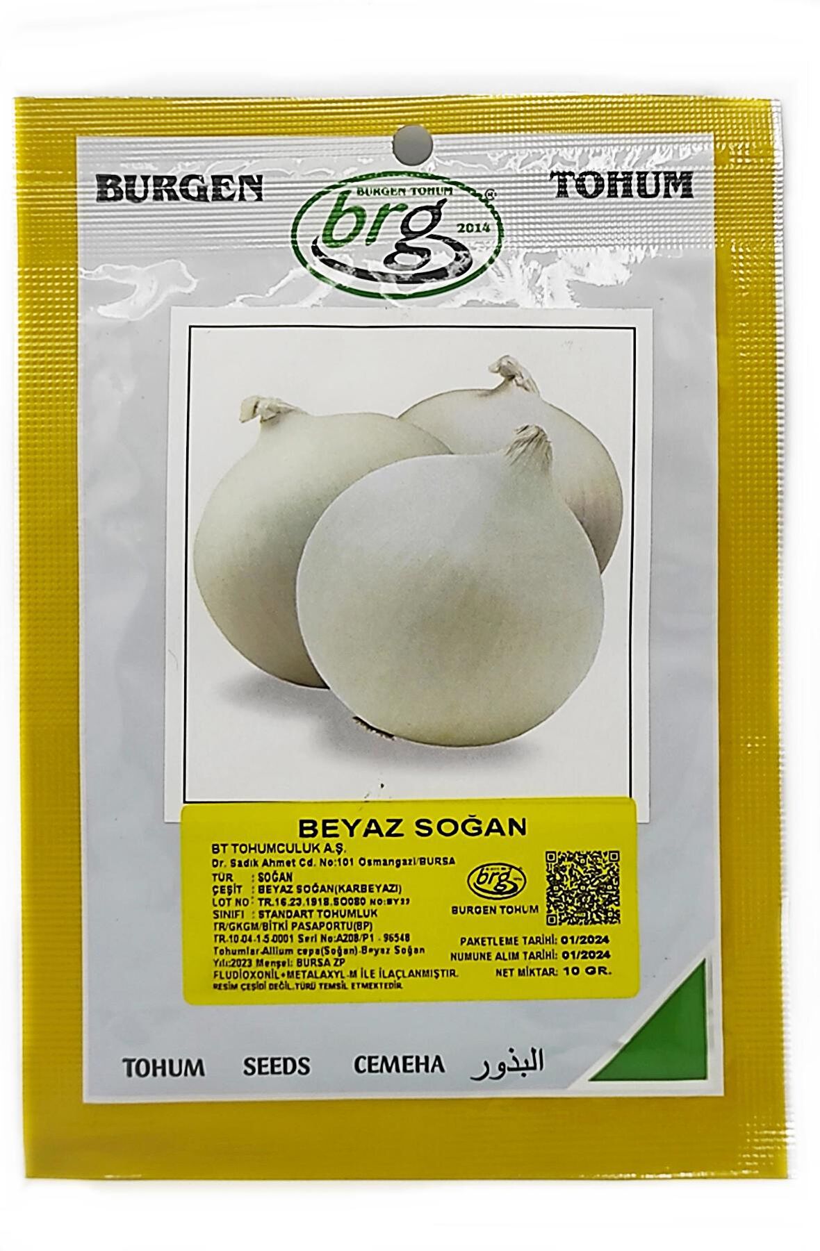 BT Beyaz Soğan Tohumu (10 Gr) Karbeyazı