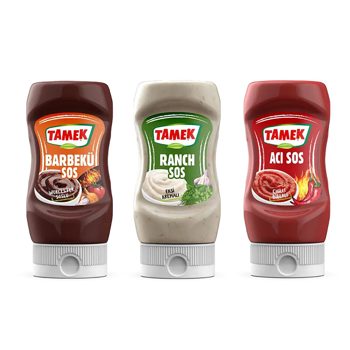 Tamek Barbekü - Ranch  - Acı Sos 3 lü Set
