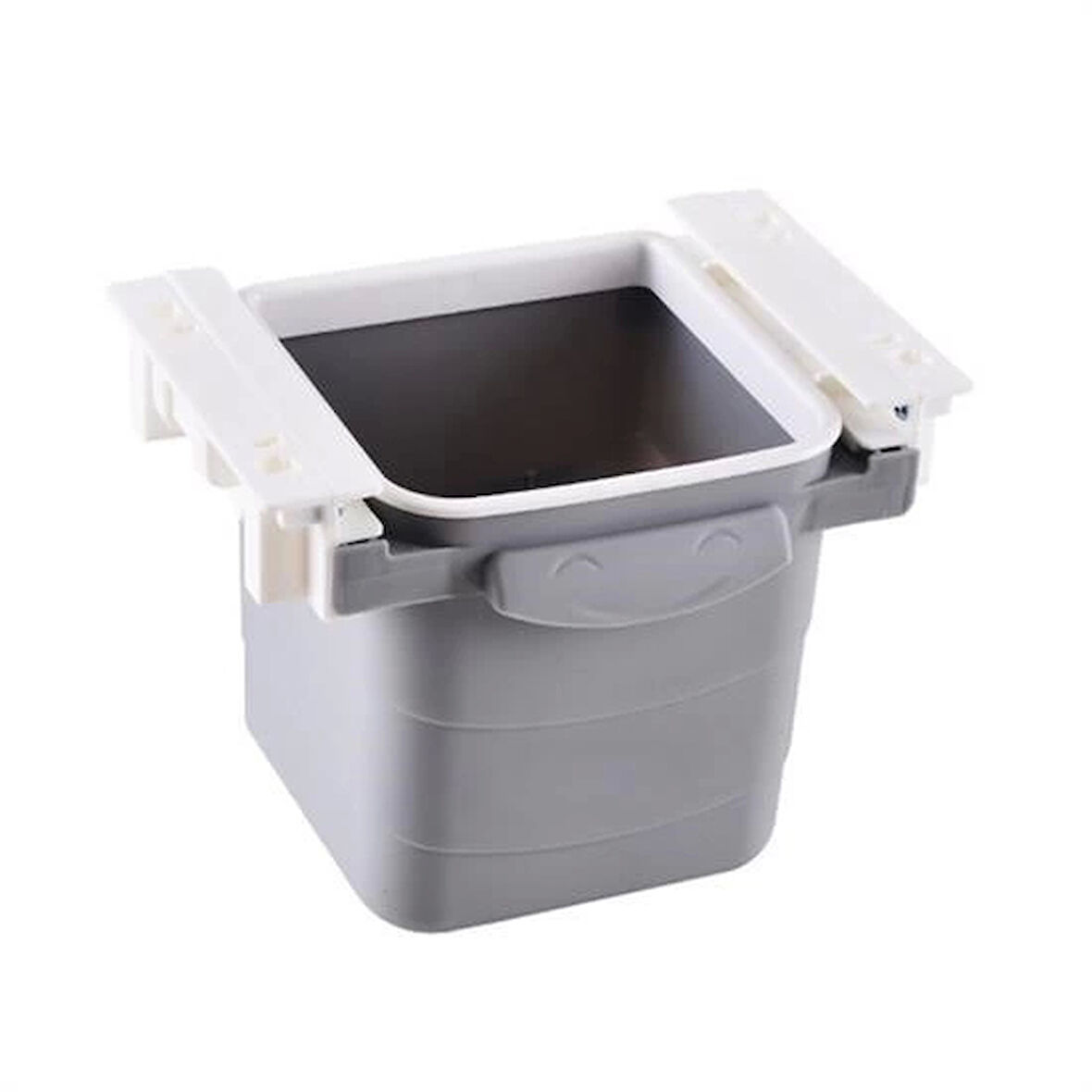 İpek Yıldızı® Mini Masa Çöp Kovası Plastik Tezgah Altı Geri Çekilebilir Yapışkanlı Görünmez Bölme Pratik