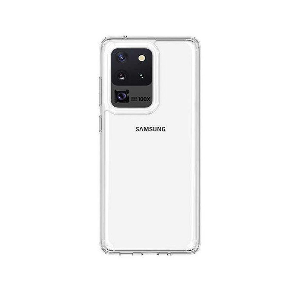 Gpack Samsung Galaxy S20 Ultra Kılıf Coss Şeffaf Sert Kapak