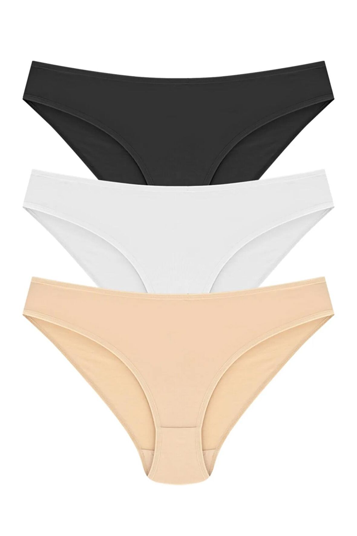 Bikini Model Külot 3'lü Paket %100 Pamuk