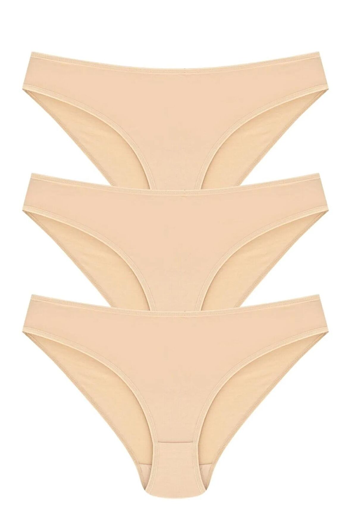 Bikini Model Külot 3'lü Paket %100 Pamuk