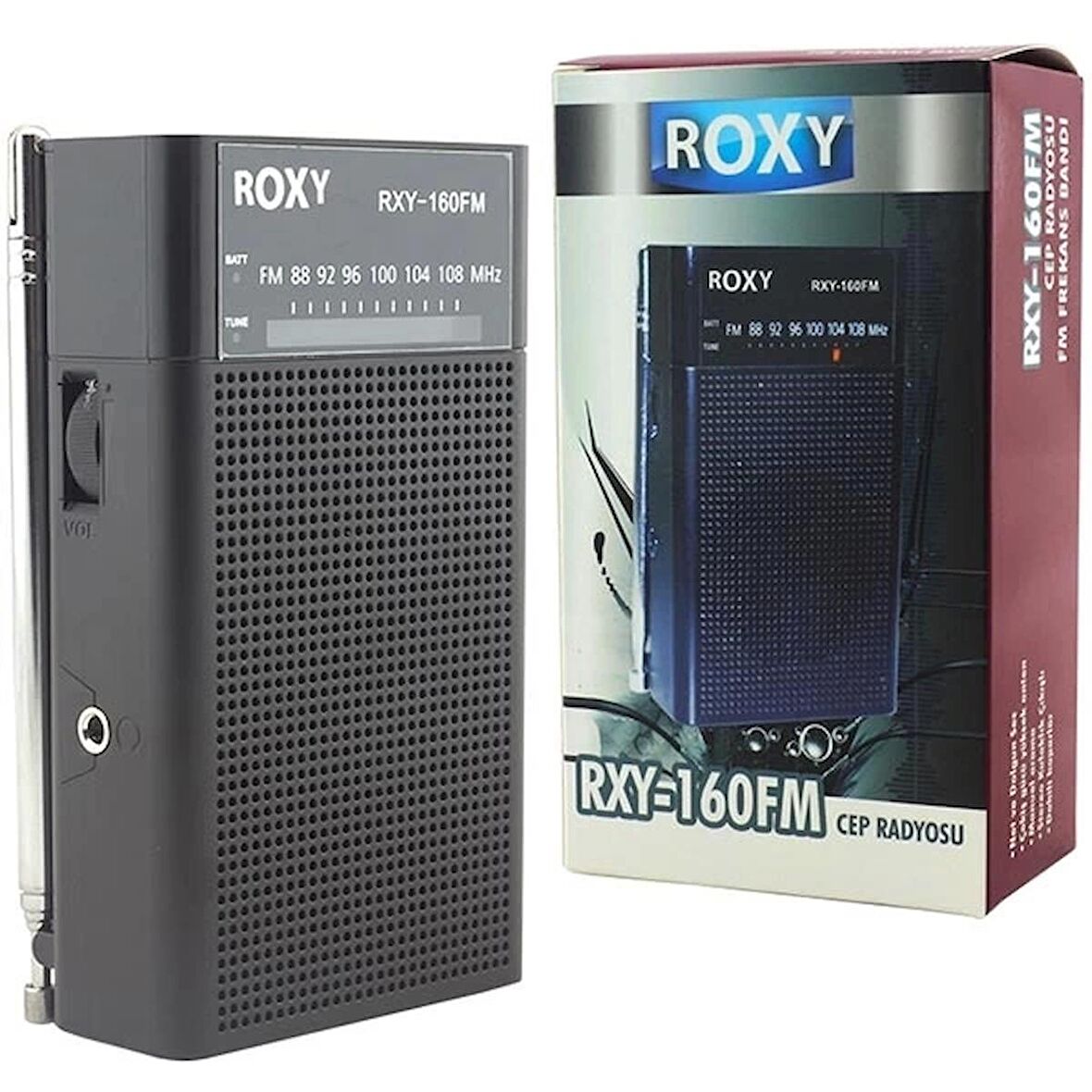 Roxy Rxy-160fm Cep Tipi Mini Analog Radyo