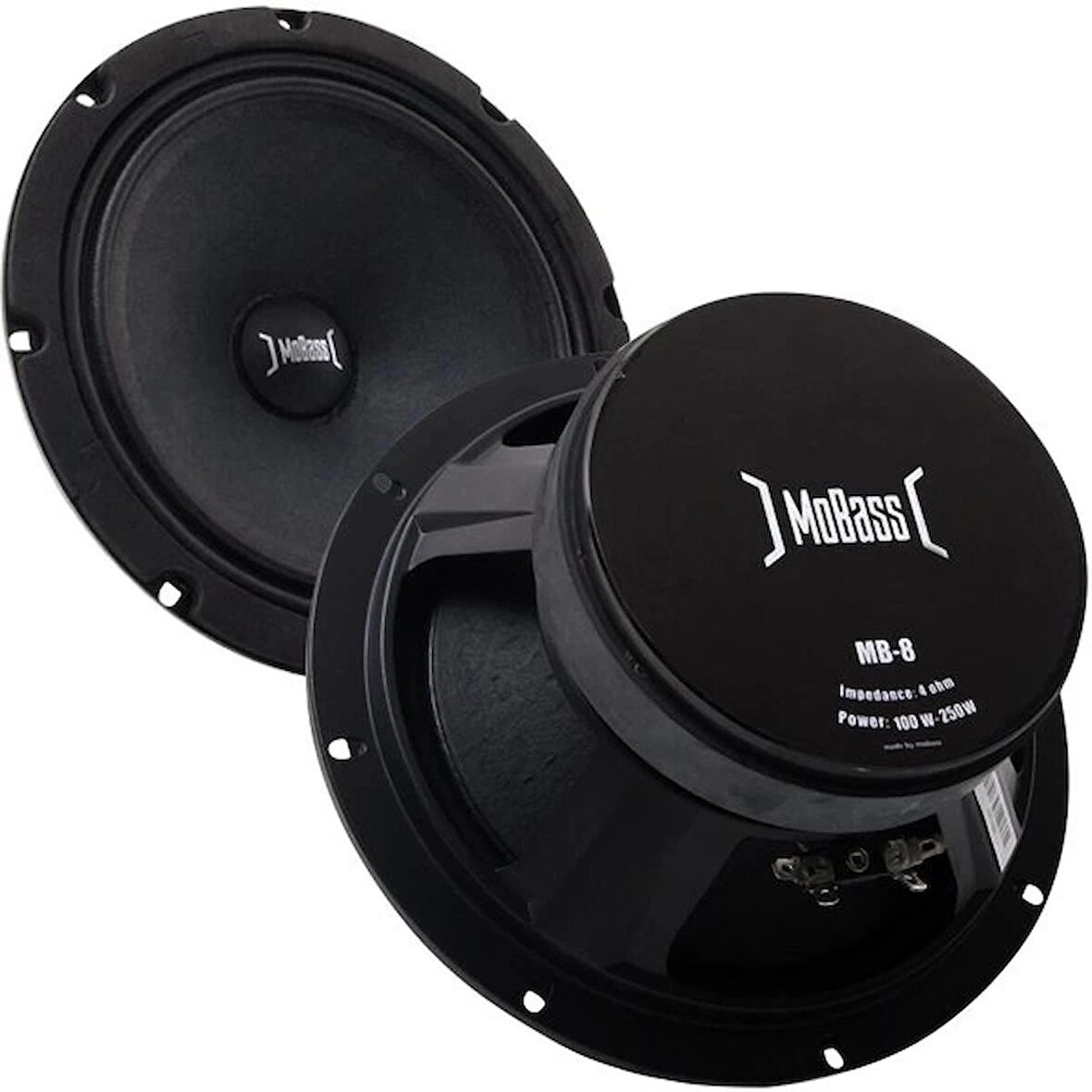 Mobass Mb-8 8 4 Ohm 100 Watt - 250 Watt 20 Cm Mıdrange Oto Hoparlör 2li Takım