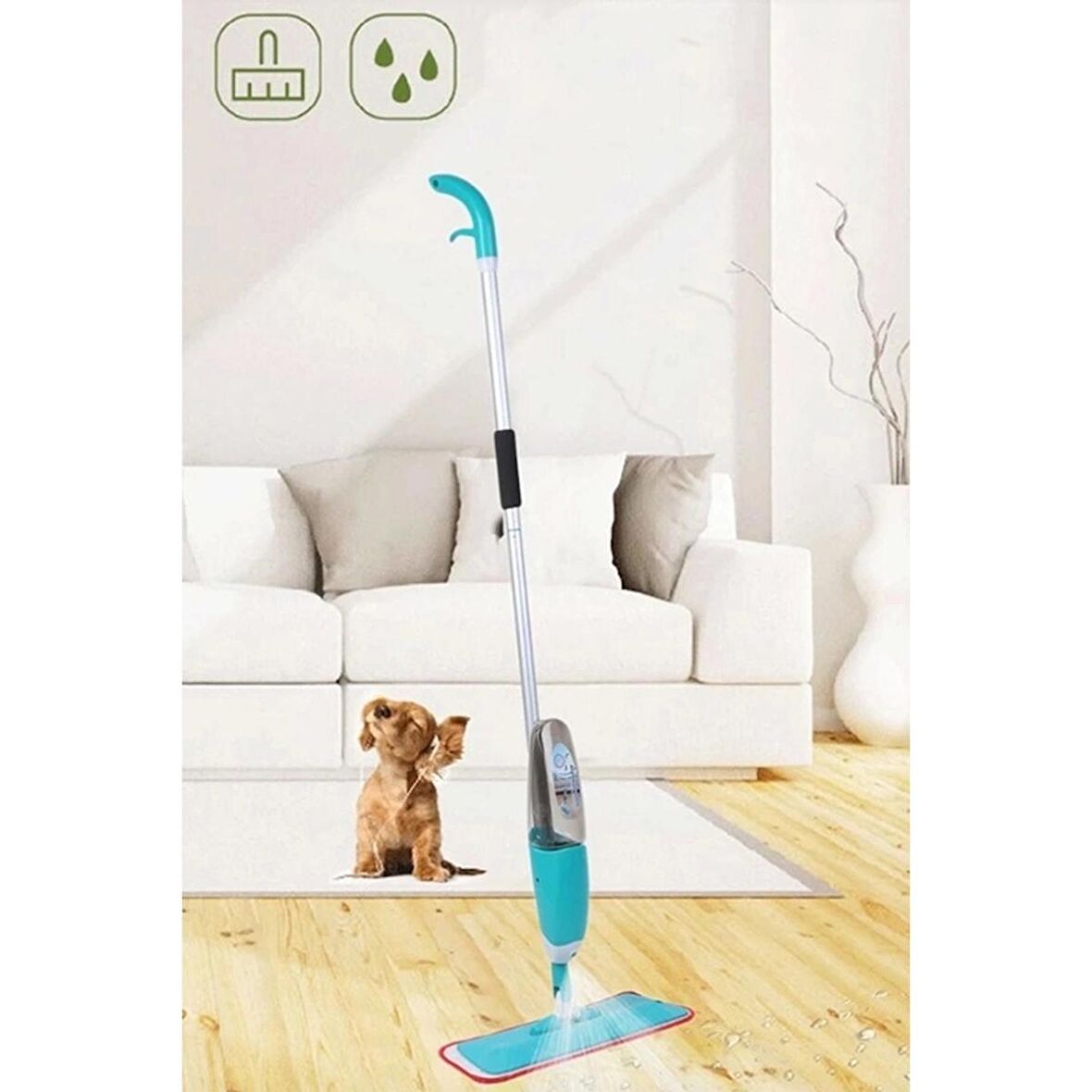 Mikrafiber Spray Mop Hazneli Ve Pratik Temizlik Mopu