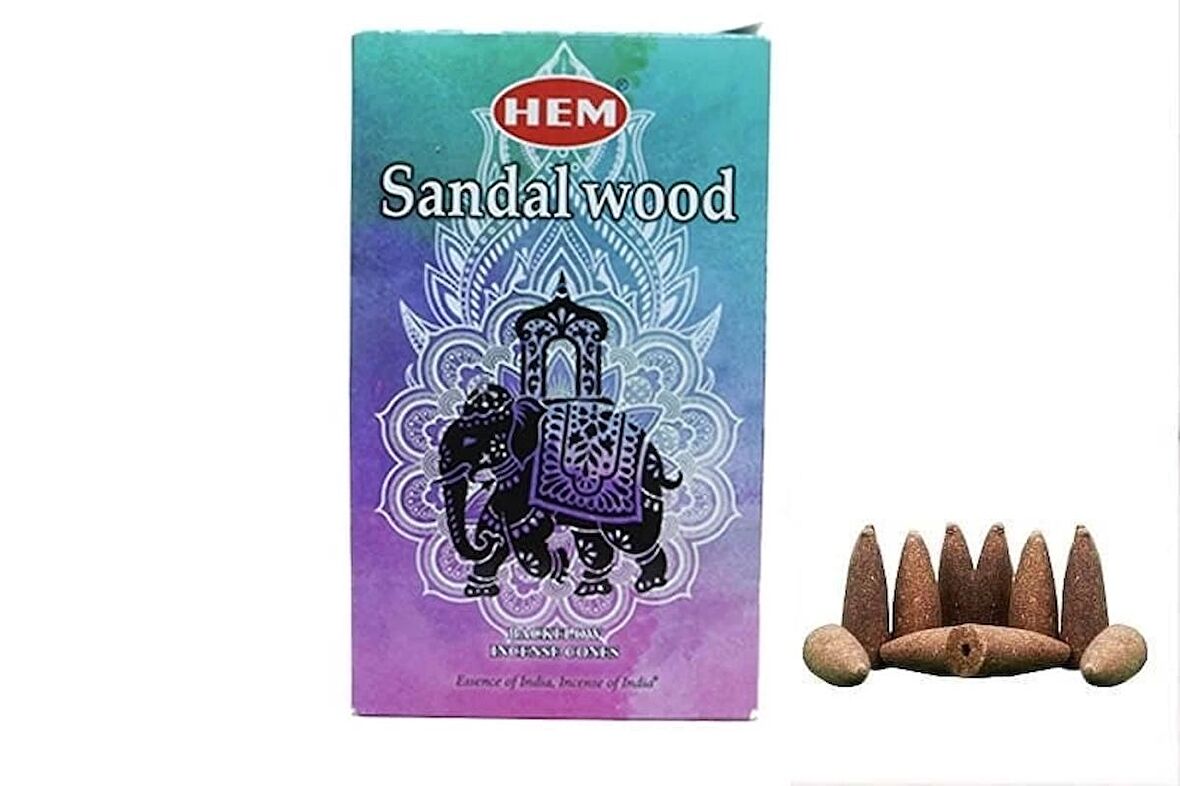 Sandalwood Back Flow Konik Tütsü 10'lu..