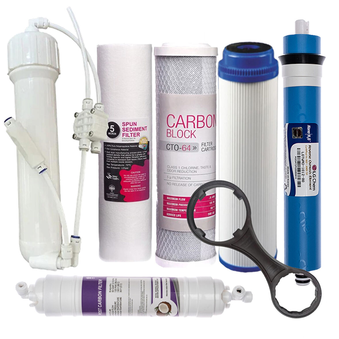 Su Arıtma Fitre Seti Lg Mebran Mebran Kabı Seti