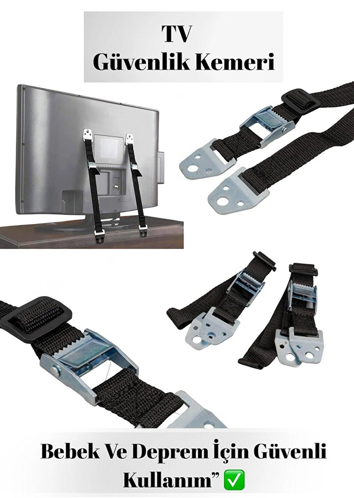 LCD LED TV Güvenlik Kemeri - Çocuk ve Bebek Koruma Askısı