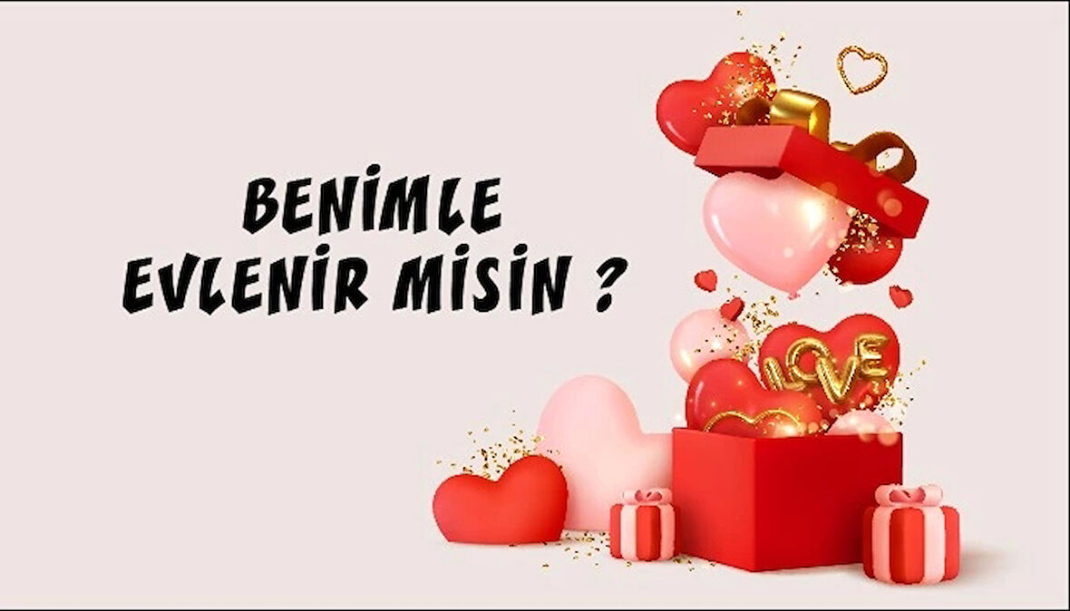 Hediye Kutusu Benimle Evlenirmisin Afişi 200x100