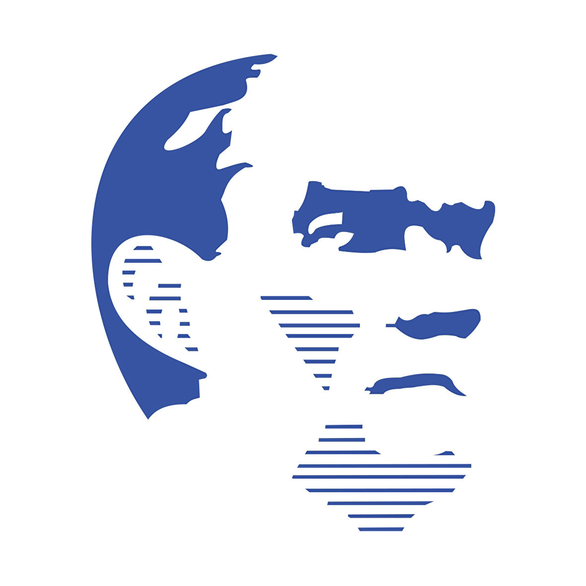 Atatürk Silüet Sticker17x17 Cm Mavi