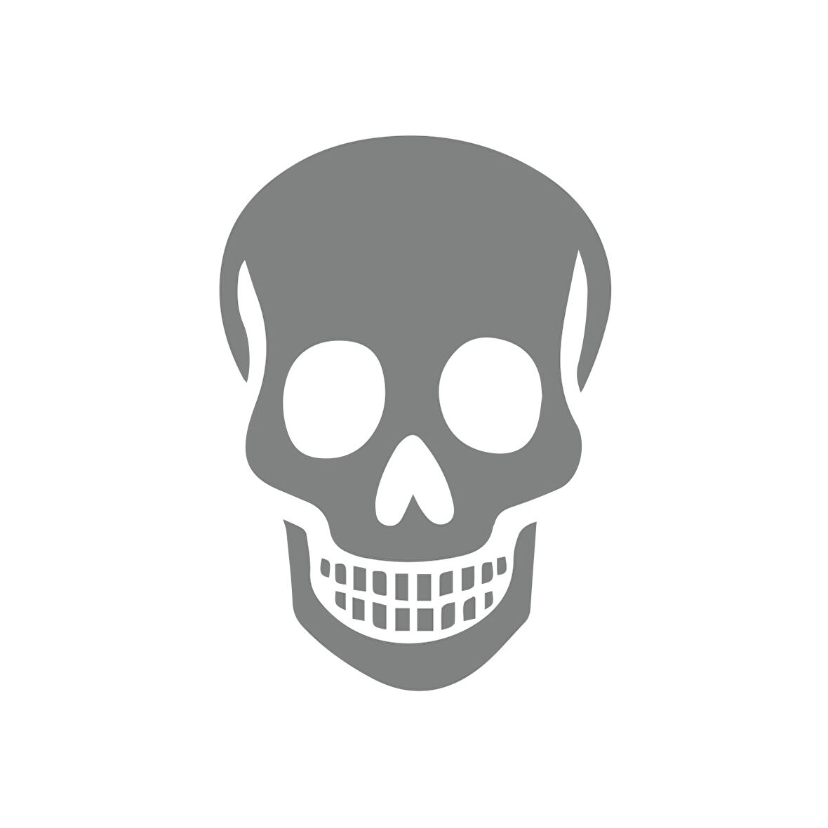 Kuru Kafa Sticker17x17 Cm Gri