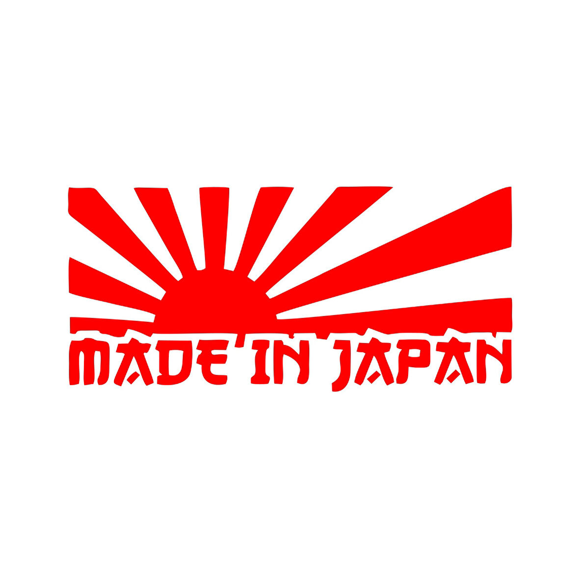 Made in Japan Barkod Sticker17x17 Cm Kırmızı