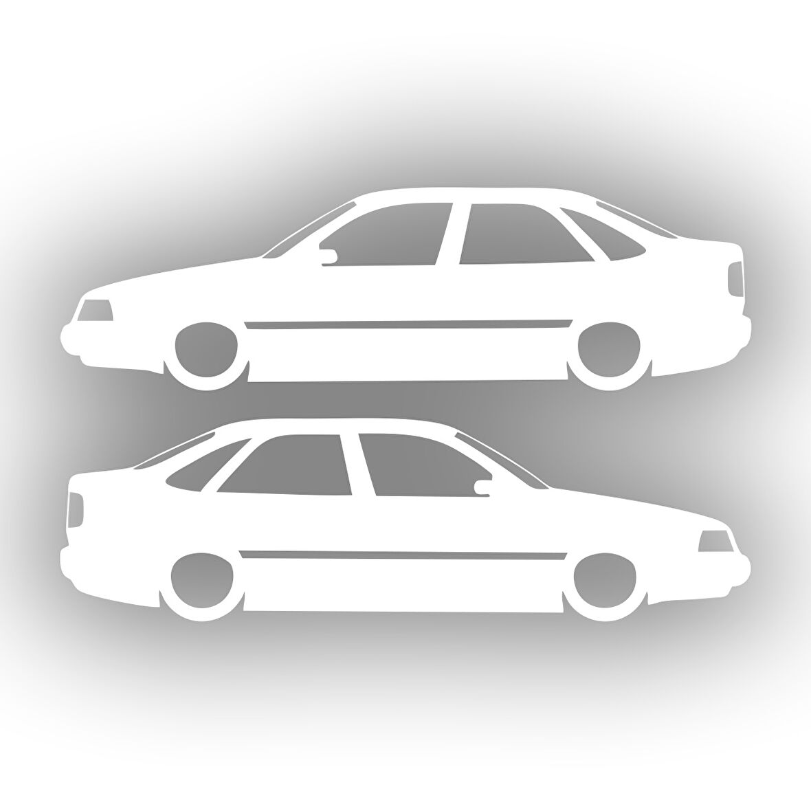 Basık Tempra Sticker 17x17 Cm Beyaz