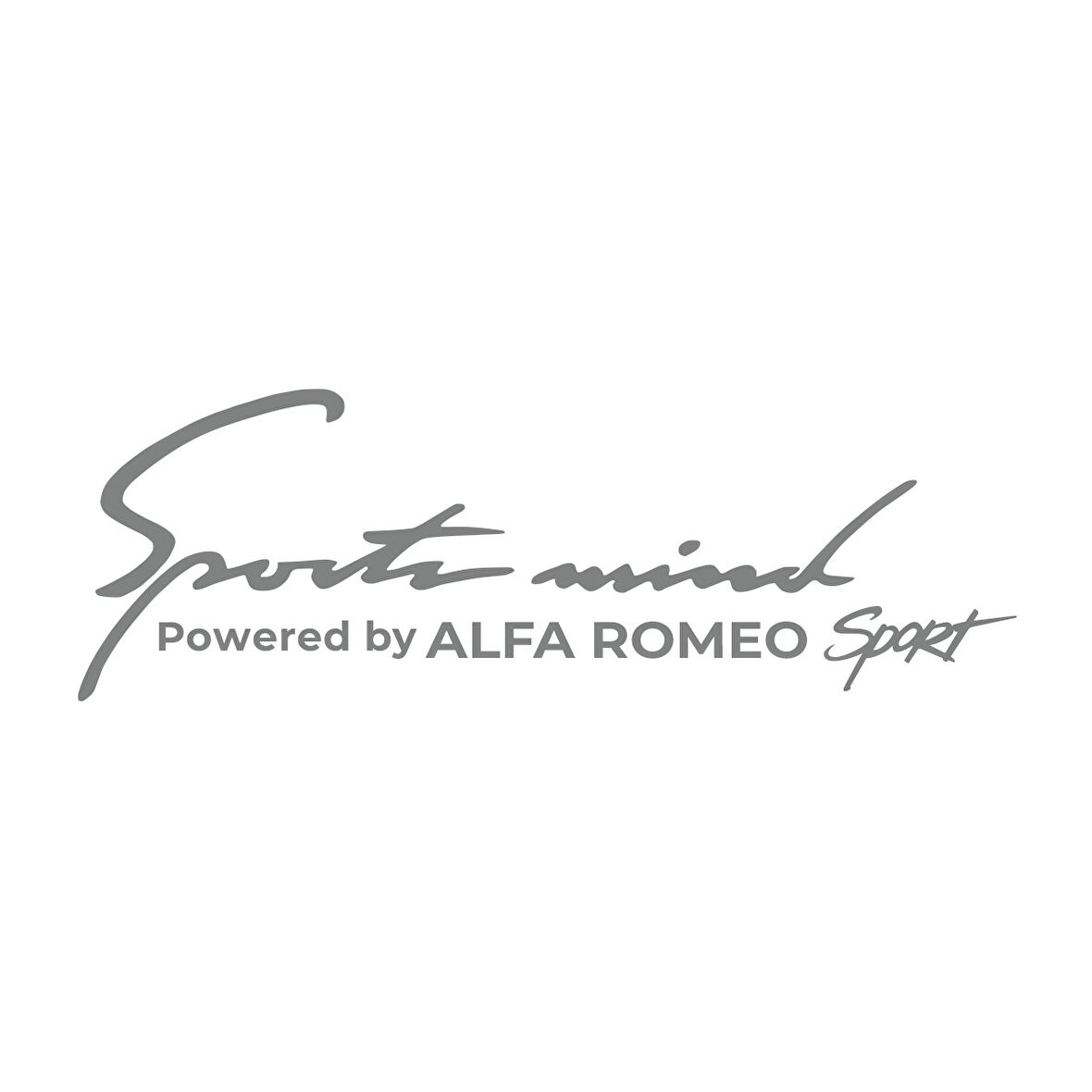 Sports Mind Alfa Romeo Sports Sticker 17x17 Cm Gri