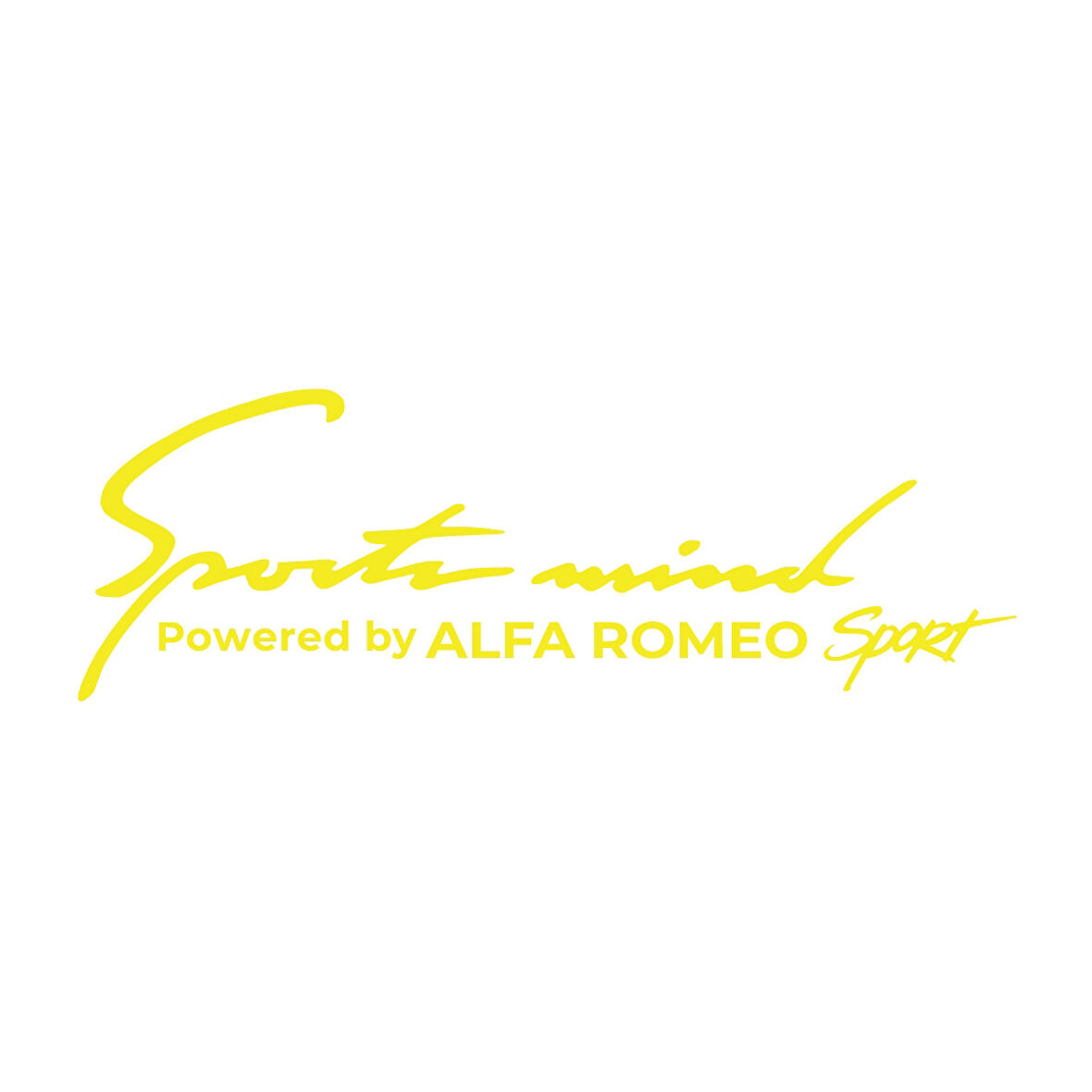 Sports Mind Alfa Romeo Sports Sticker 17x17 Cm Sarı