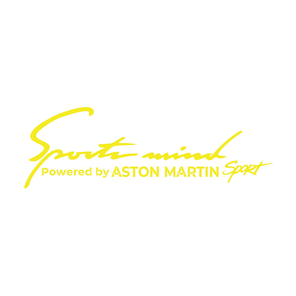Sports Mind Aston Martini Sports Sticker 17x17 Cm Sarı