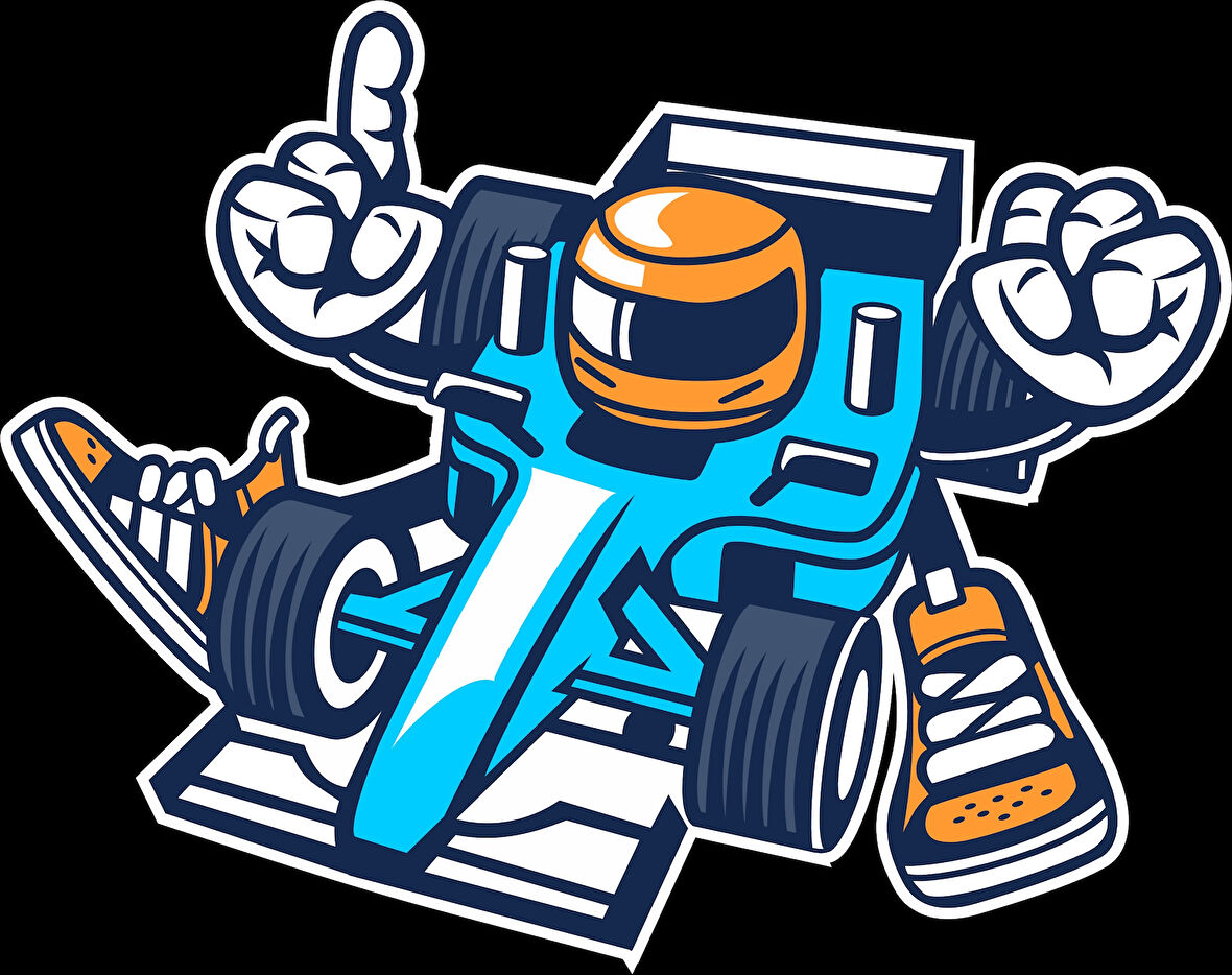 Dans Eden Araba Sticker 10x10 cmRenkli Sticker