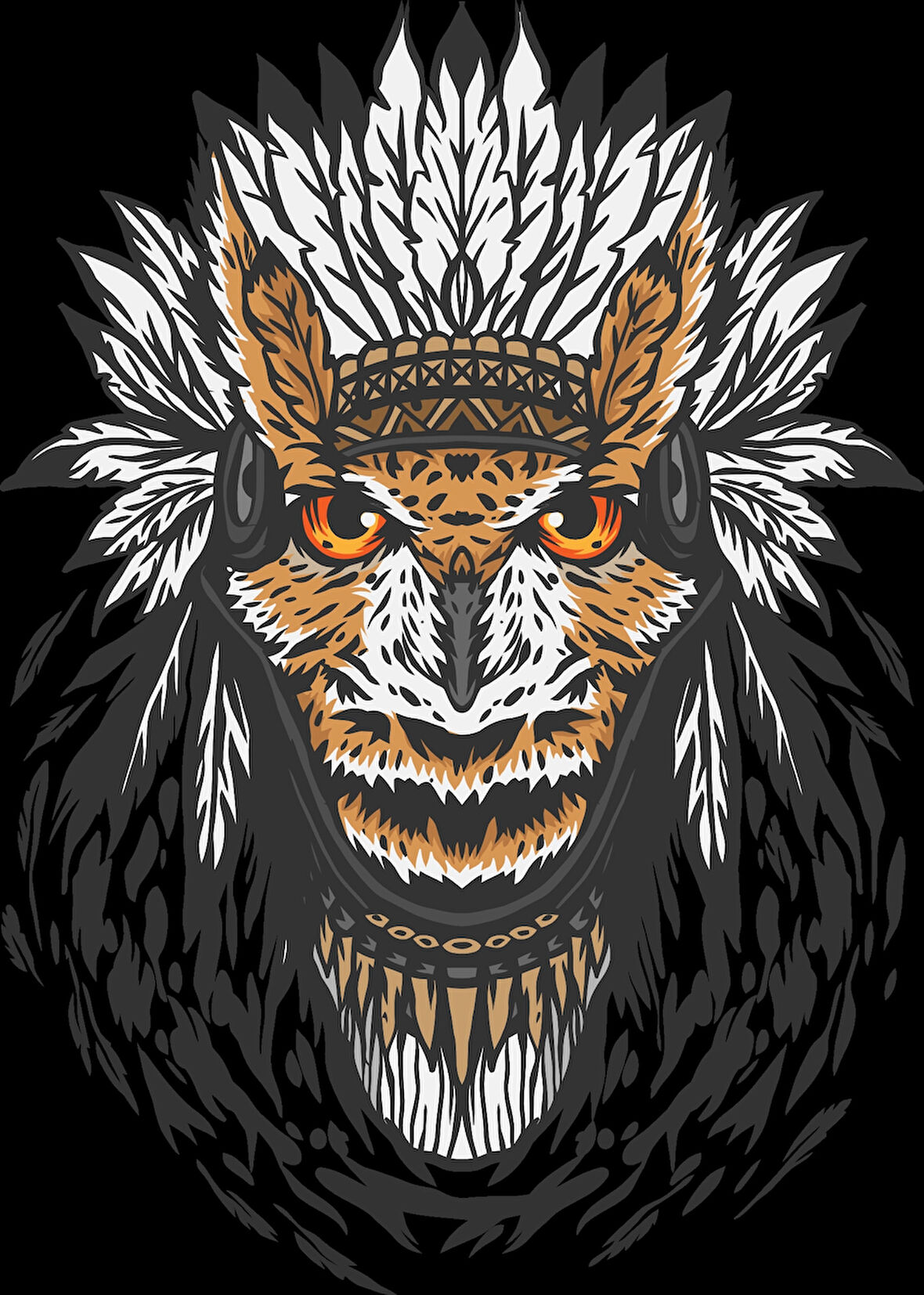 Baykuş Sticker 10x10 cmRenkli Sticker