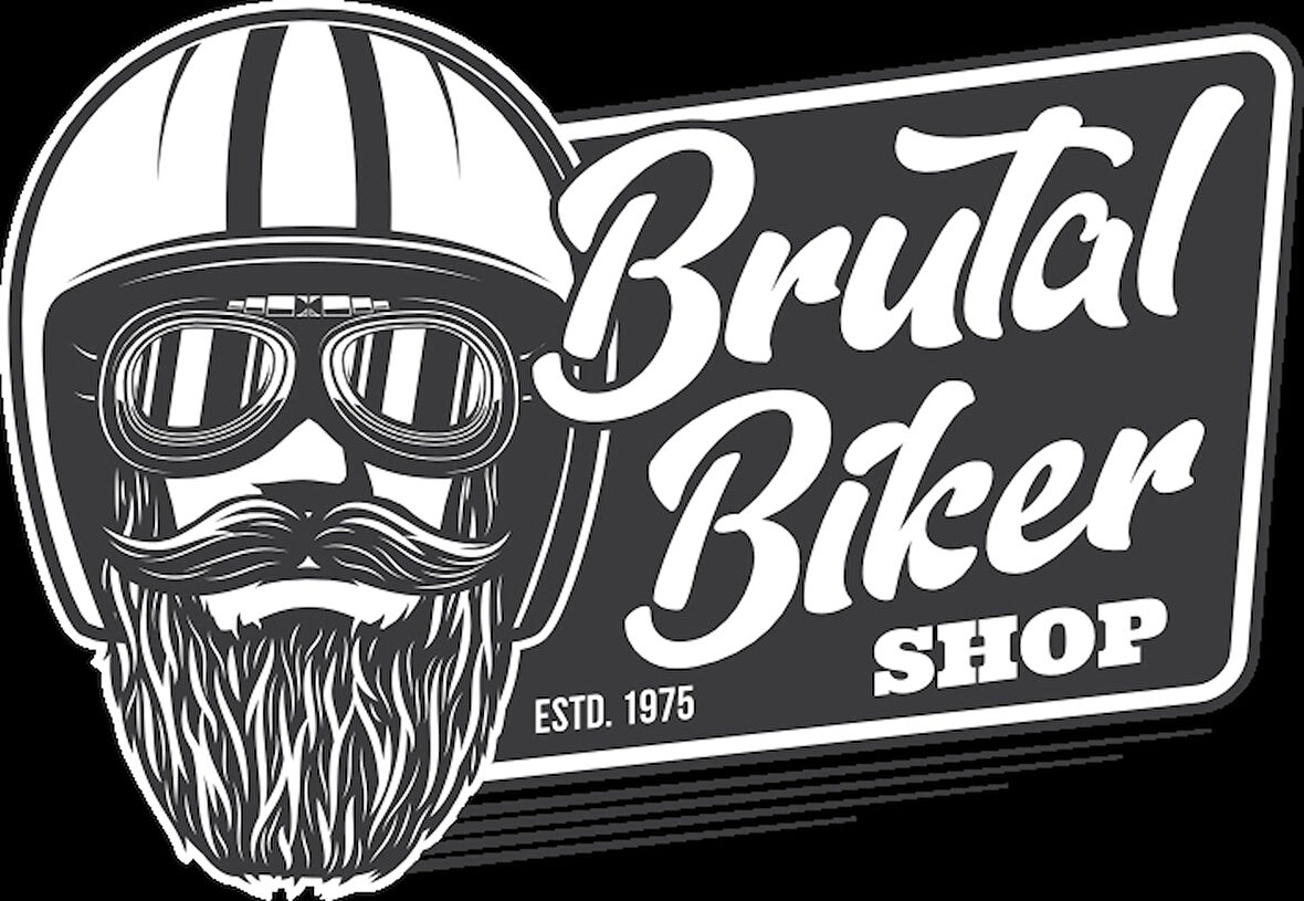 Brutal Biker Sticker 10x10 cmRenkli Sticker