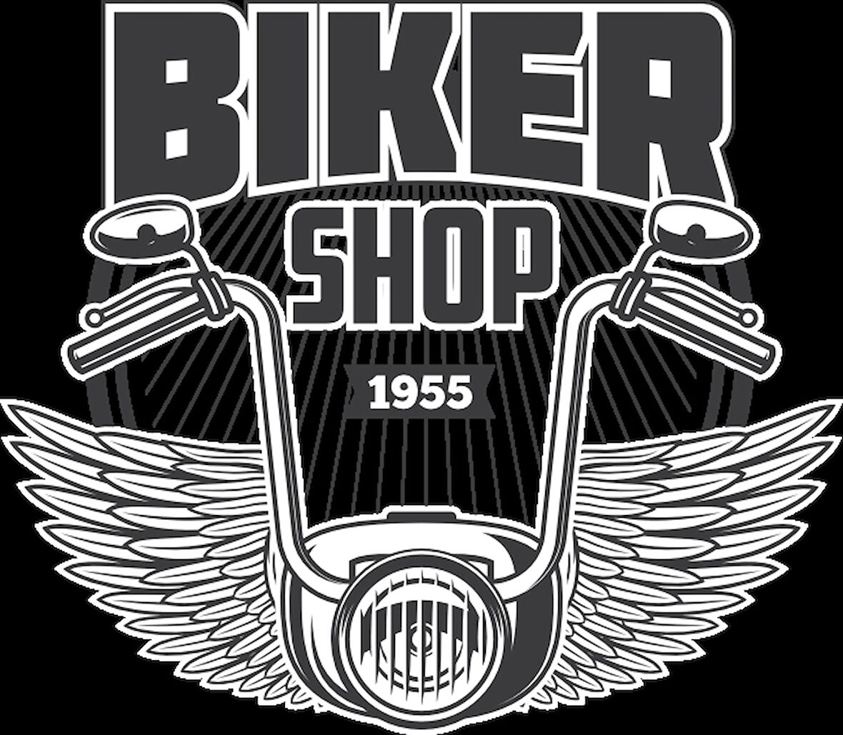 Biker Shop 1955 Sticker 10x10 cmRenkli Sticker