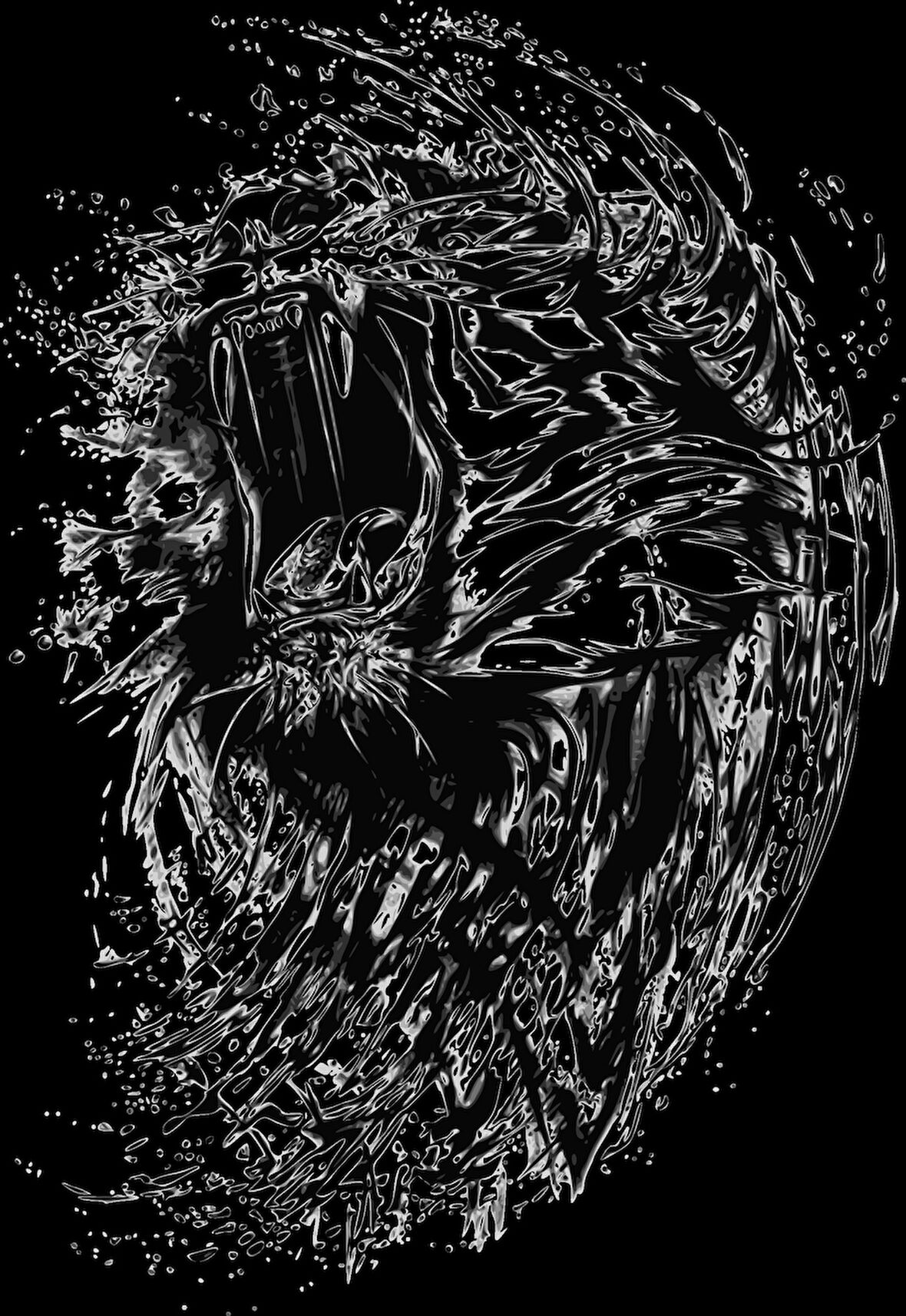 Kükreyen Aslan Sticker 10x10 cmRenkli Sticker