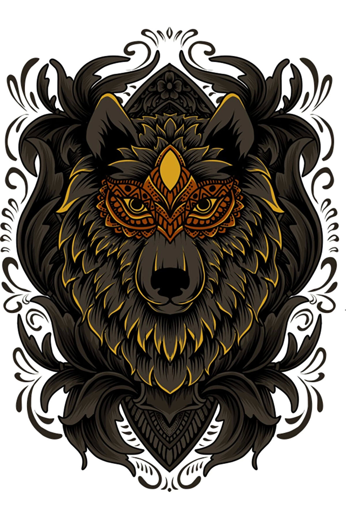 Kurt Sticker 10x10 cmRenkli Sticker