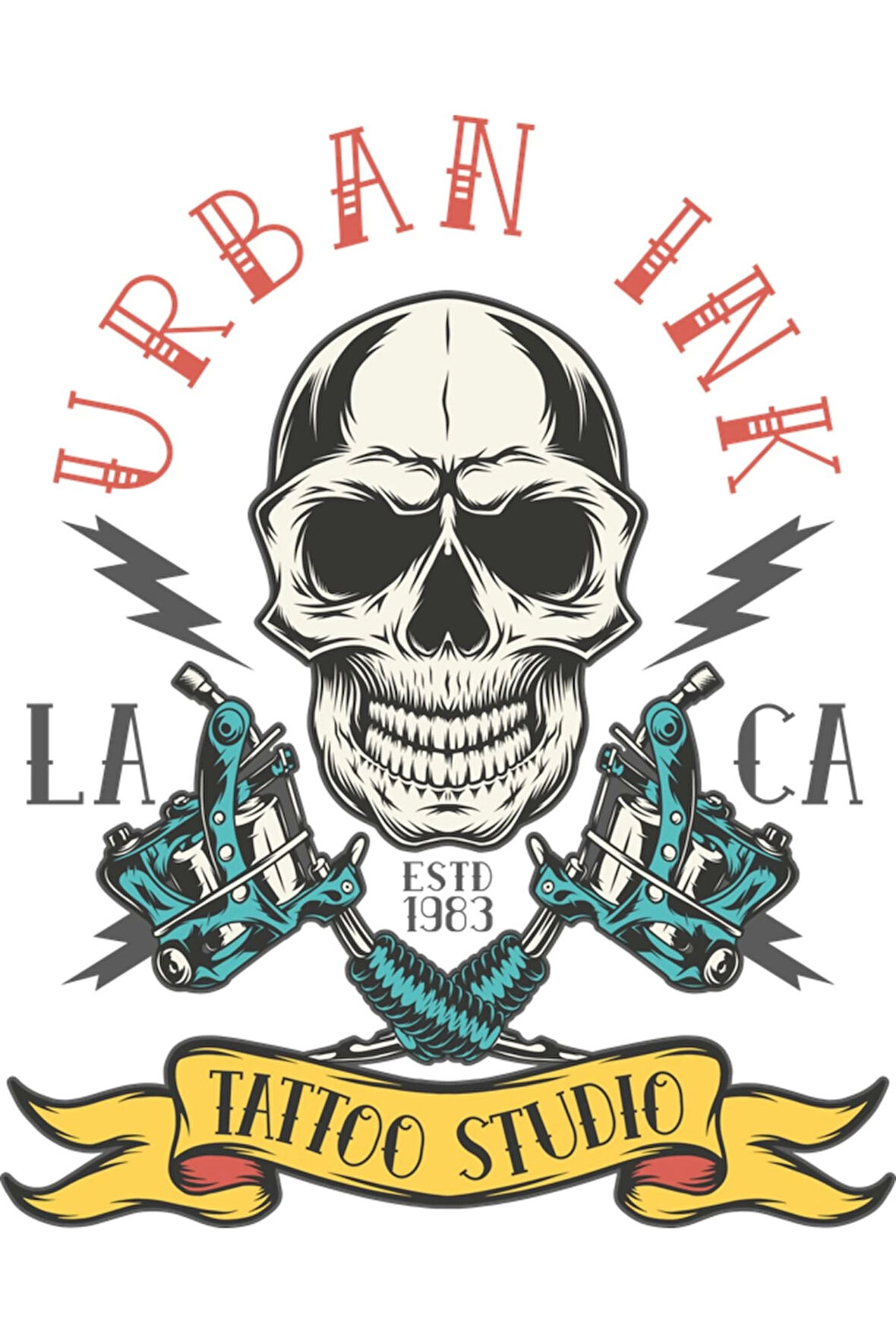 Urban Kurukafa Sticker 10x10 cmRenkli Sticker