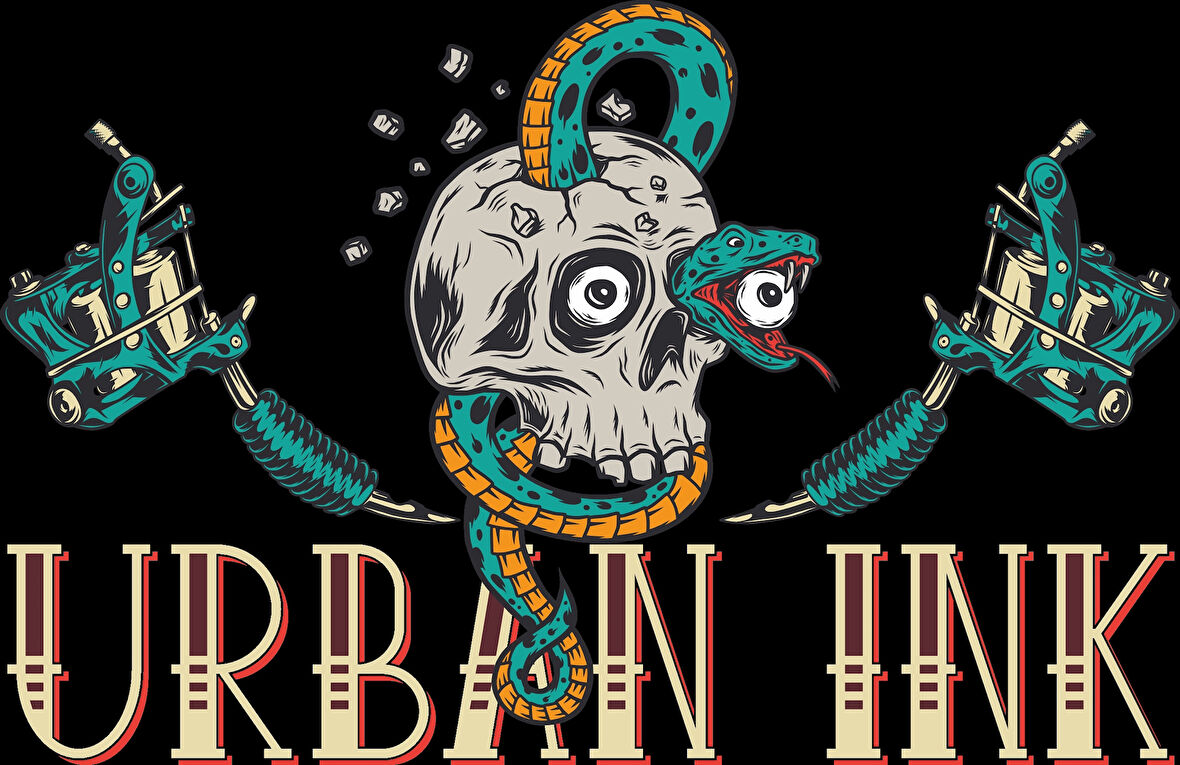 Urban Kurukafa ve Yılan Sticker 10x10 cmRenkli Sticker