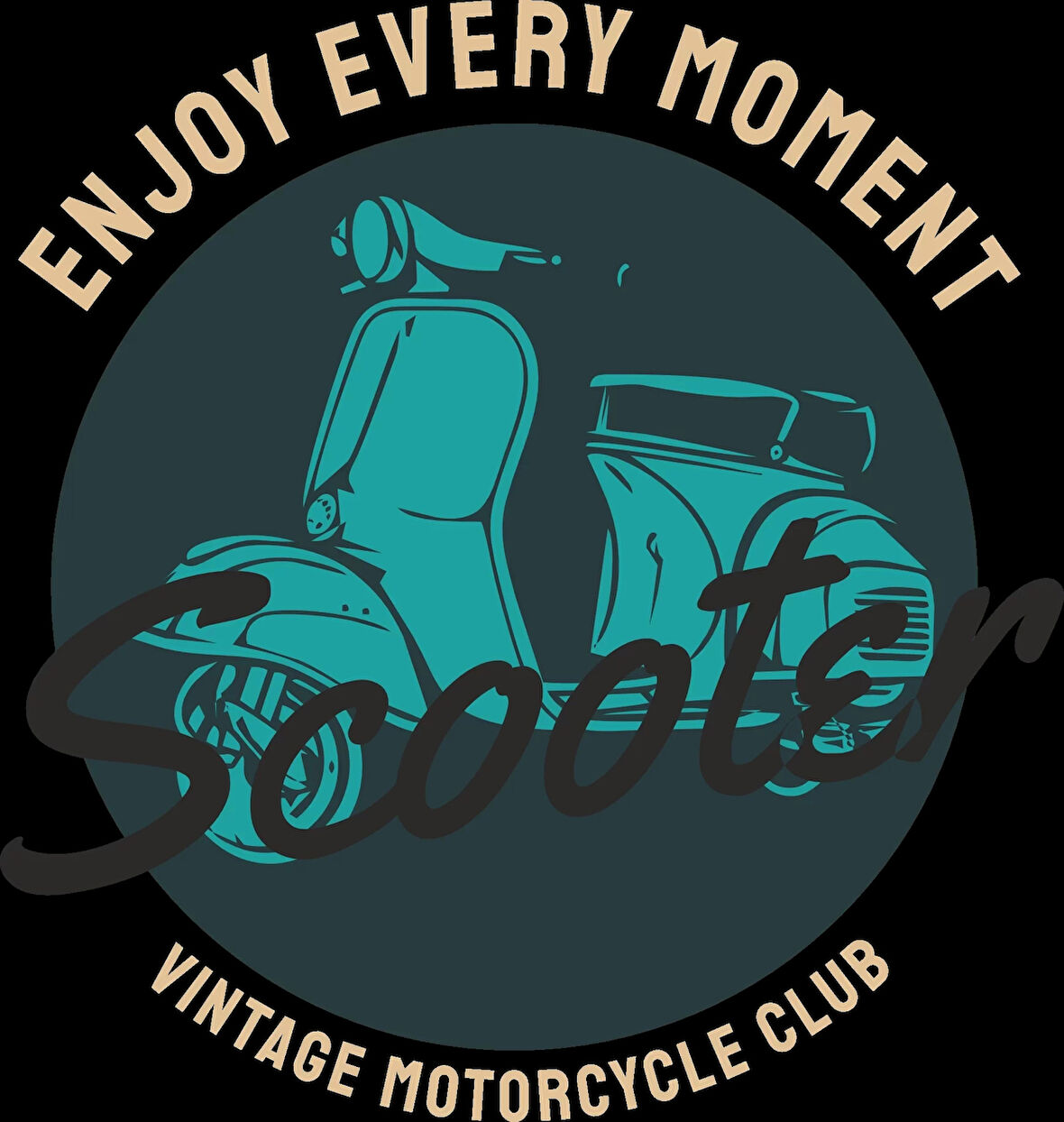 Enjoy Every Moment Sticker 10x10 cmRenkli Sticker