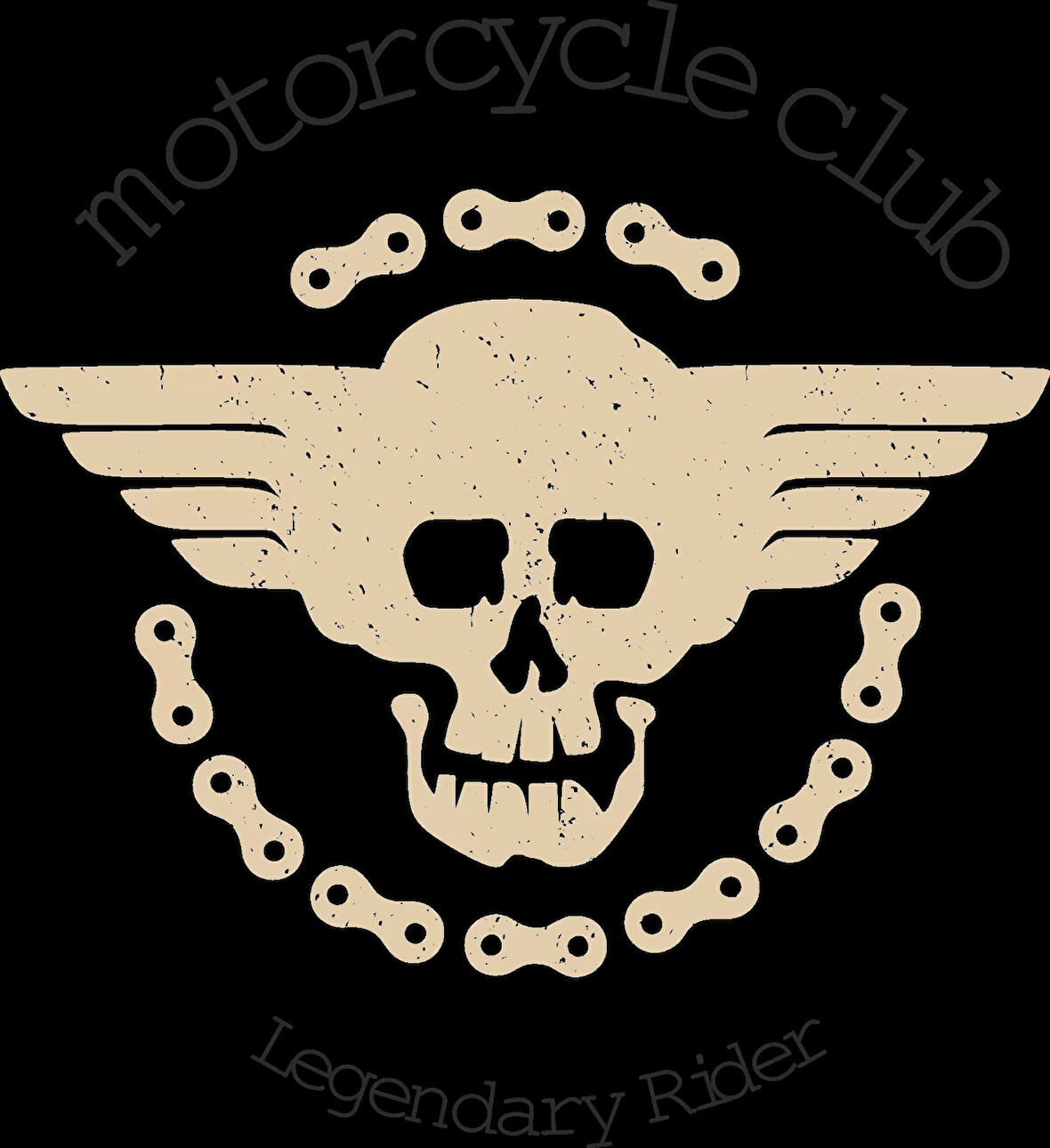Motorcycle Club Sticker 10x10 cmRenkli Sticker