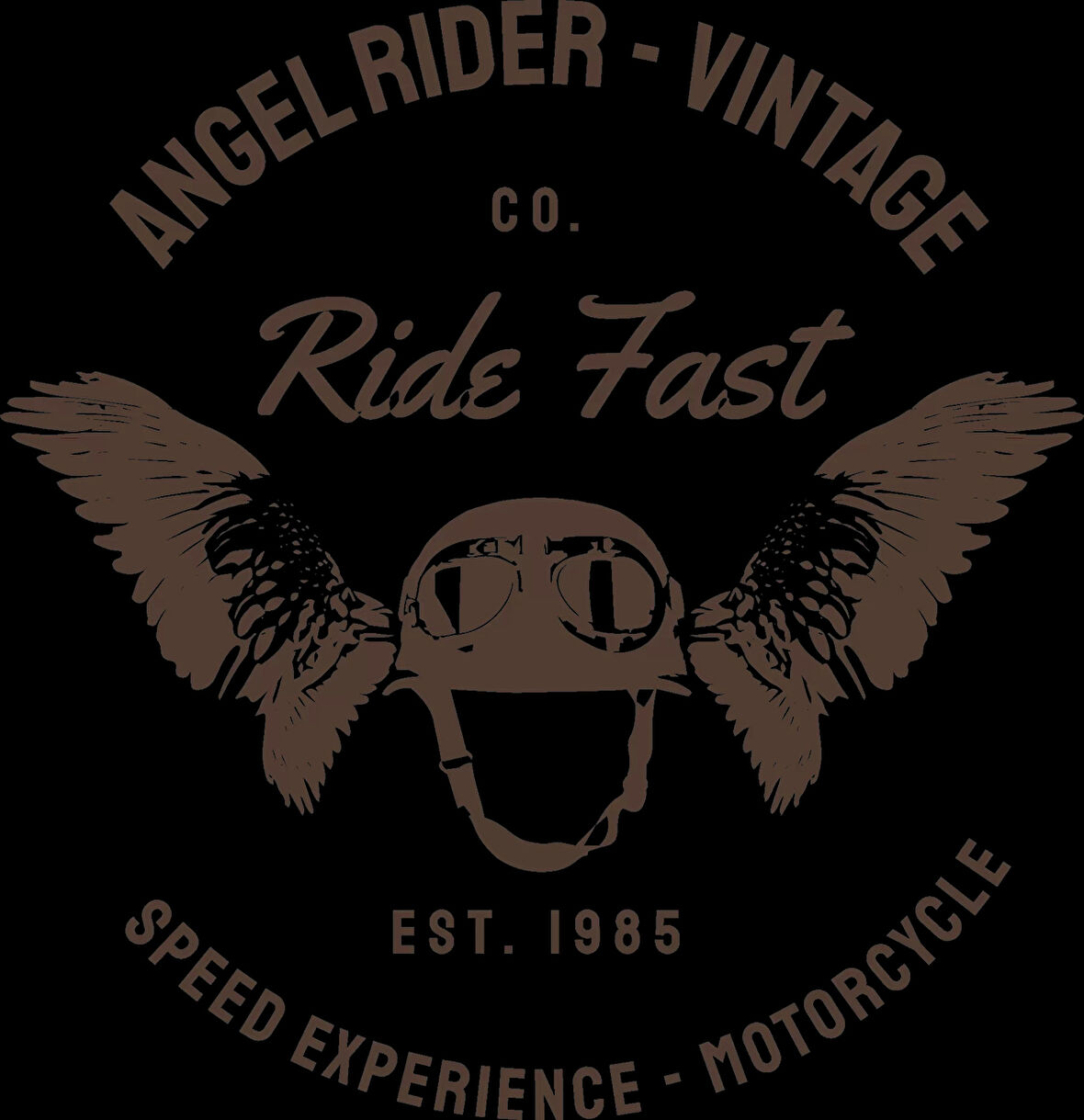 Angel Rider St?cker 10x10 cmRenkli Sticker