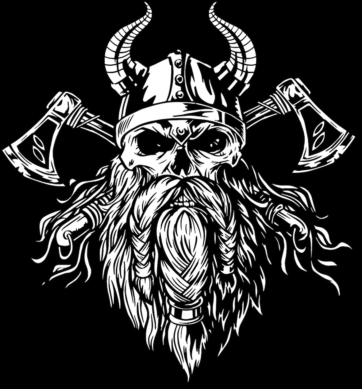 Viking Sticker 5 10x10 cmRenkli Sticker
