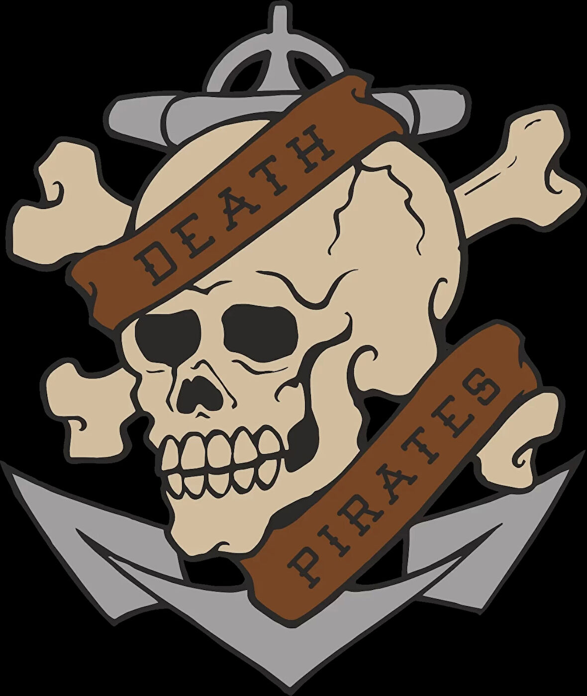 Death Pirate Sticker 10x10 cmRenkli Sticker