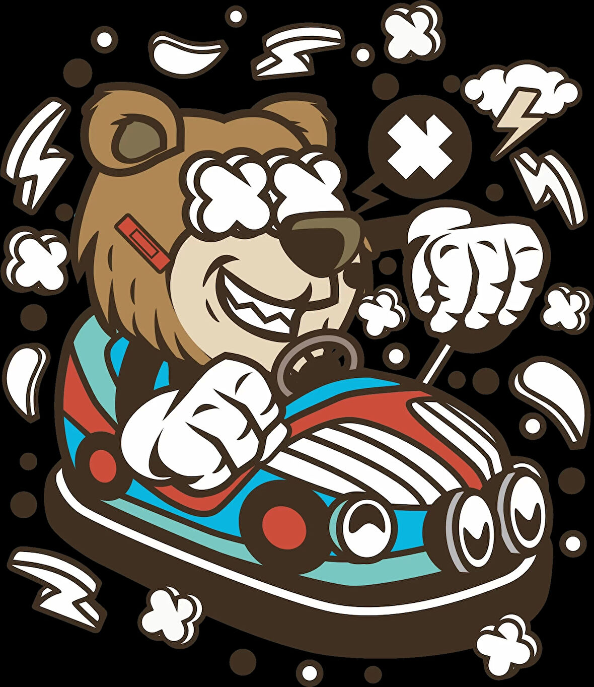 Jet Ski Sticker 10x10 cmRenkli Sticker